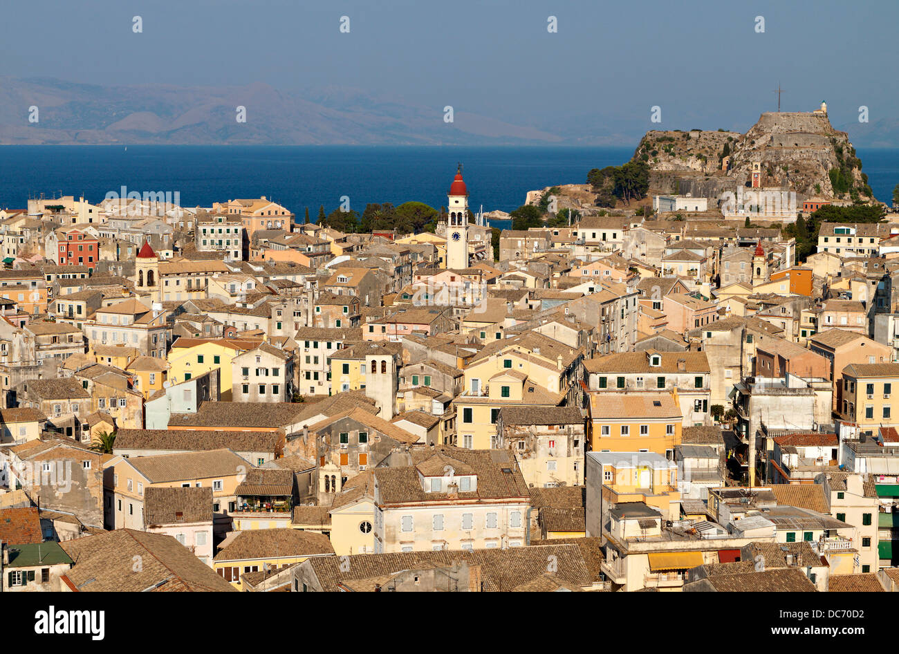 Città vecchia di Corfù in Grecia Foto Stock