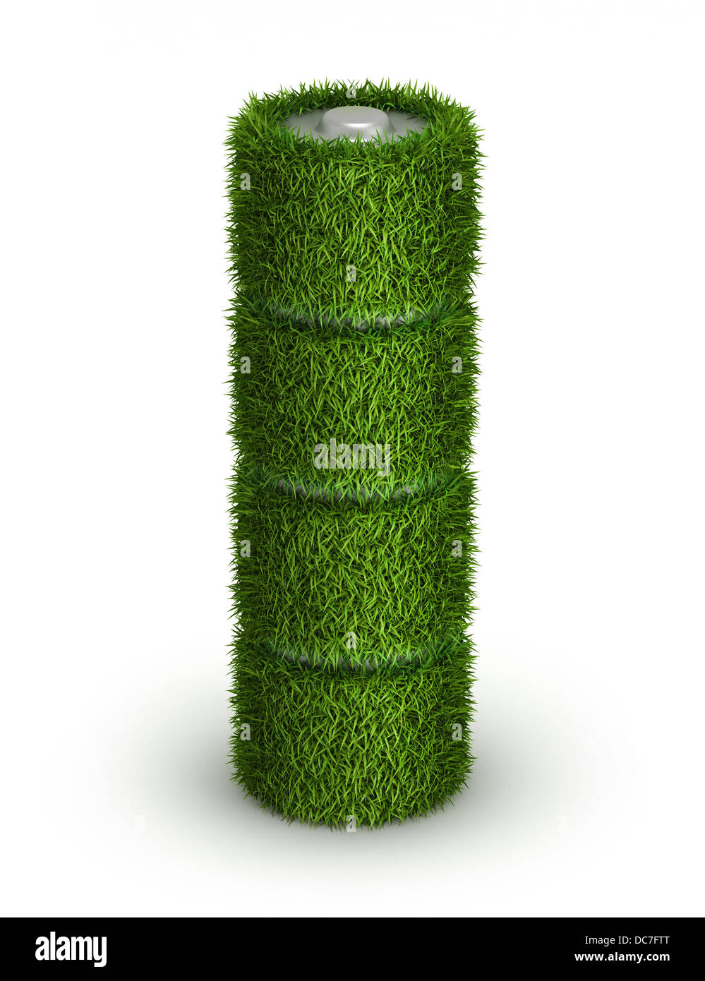 Batteria AA da erba con cellule Foto Stock