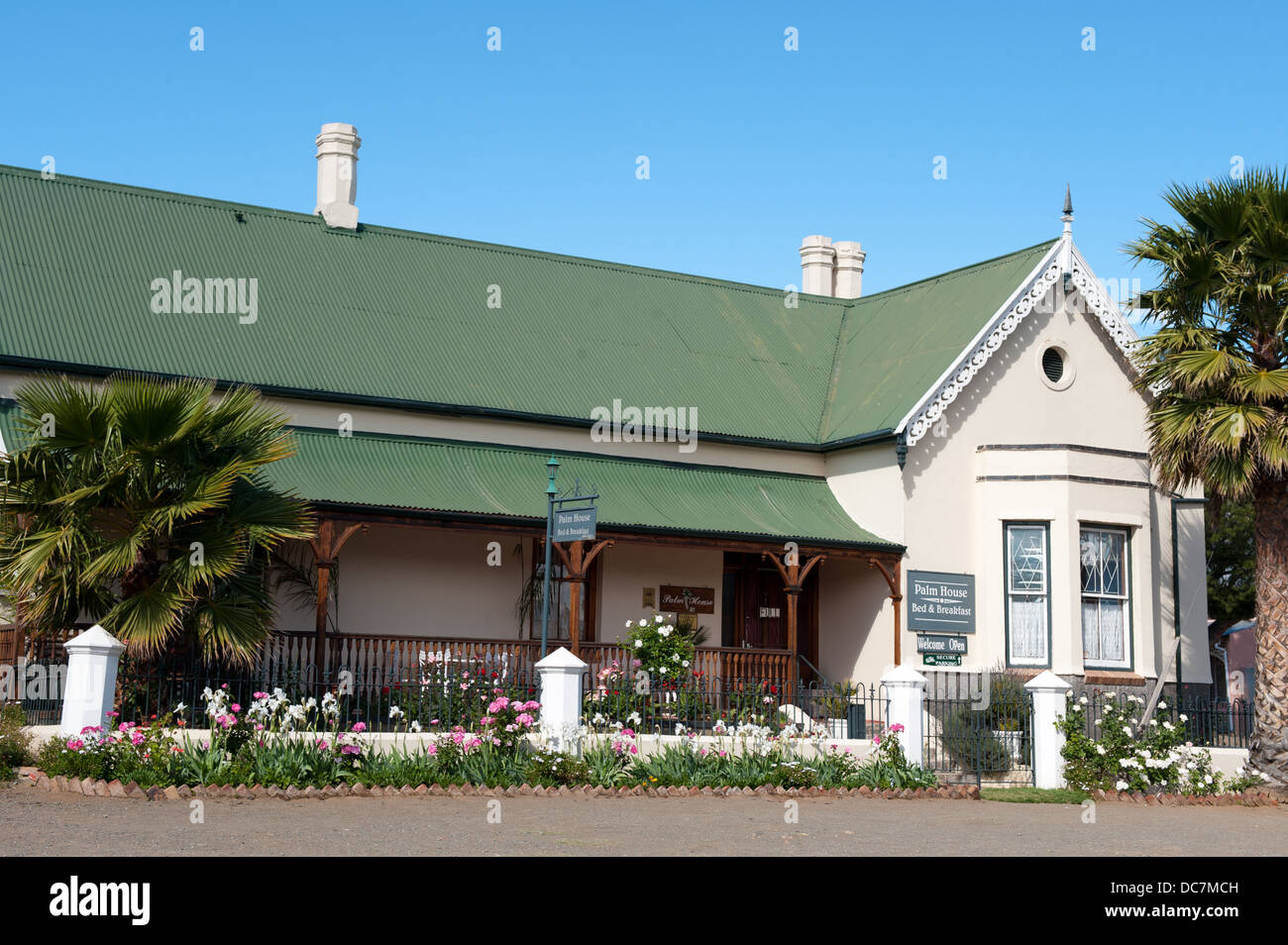Restaurata casa vittoriana in Market Street, Cradock, Sud Africa Foto Stock