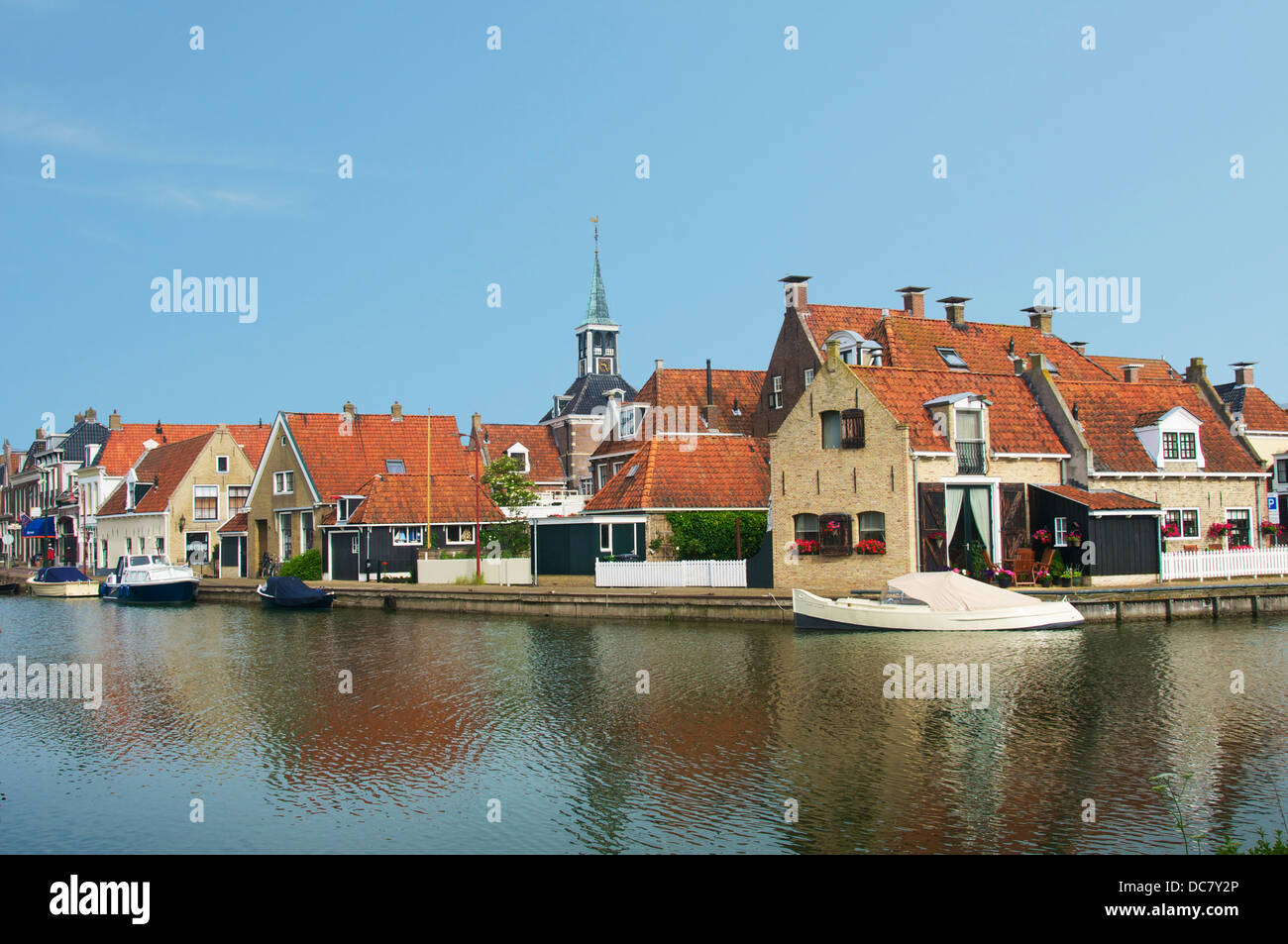 Vista panoramica Makkum Friesland Holland Foto Stock