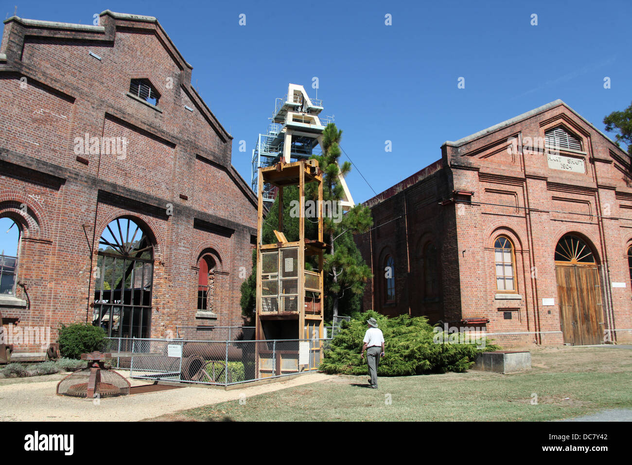 Beaconsfield storica miniera d'oro e il Centro del Patrimonio in Tasmania Foto Stock