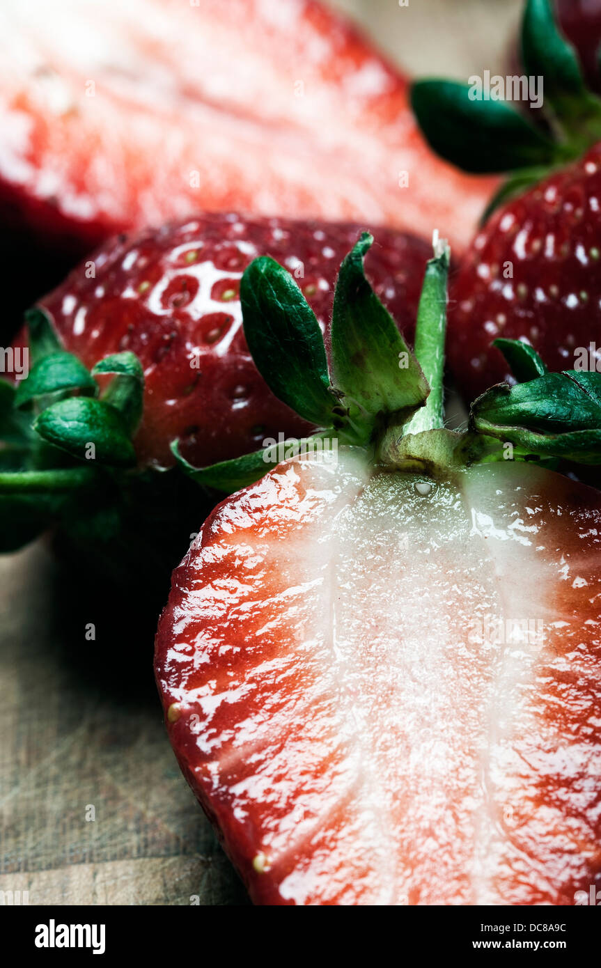 Immagine commerciale di fragole. Foto Stock