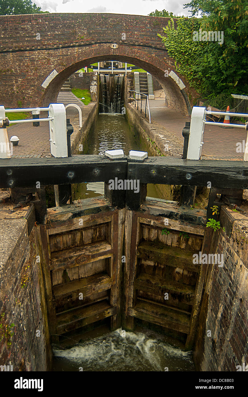 Fotografia dall'di foxton locks, inizio della fase 10 si blocca. Foto Stock