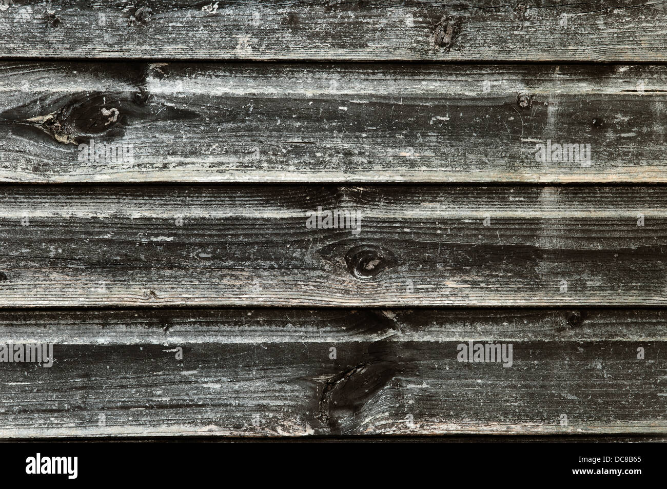Texture di legno, con weathered look, vecchio e scuro - vintage Foto Stock