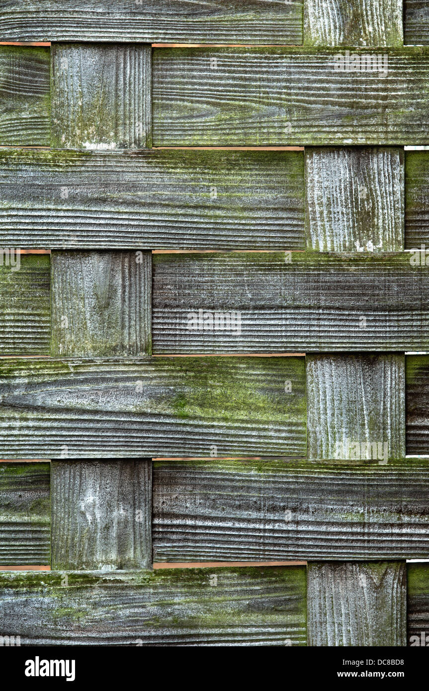 Legno di tessuto di consistenza, weathered look, vecchio, incrociati Foto Stock