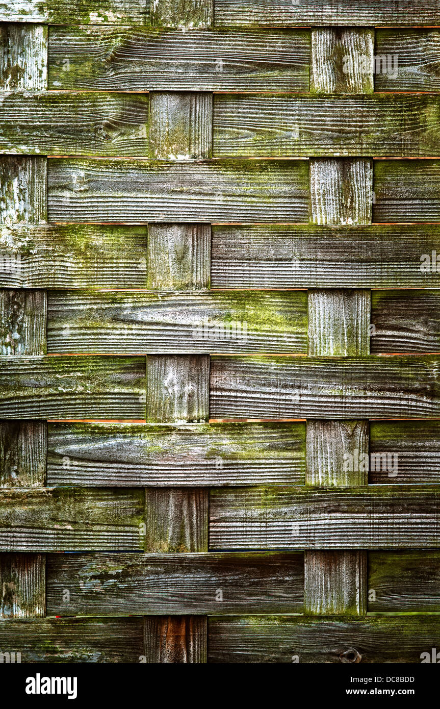 Legno di tessuto di consistenza, weathered look, vecchio, incrociati Foto Stock