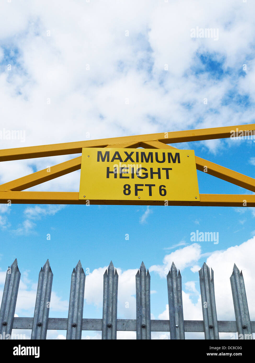 Altezza massima segno REGNO UNITO Foto Stock