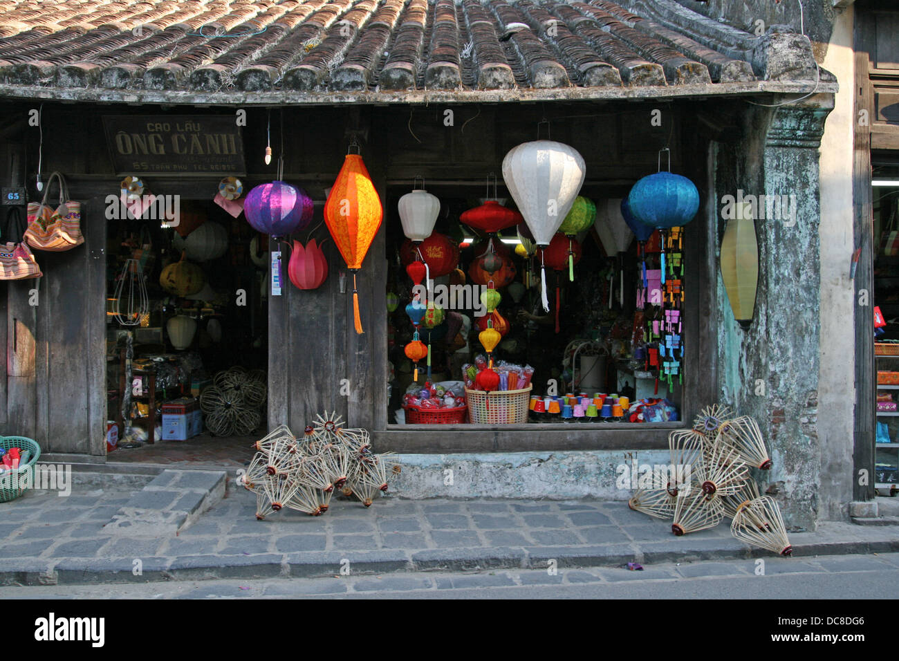 Lanterna shop in Hoi An village, Vietnam Foto Stock