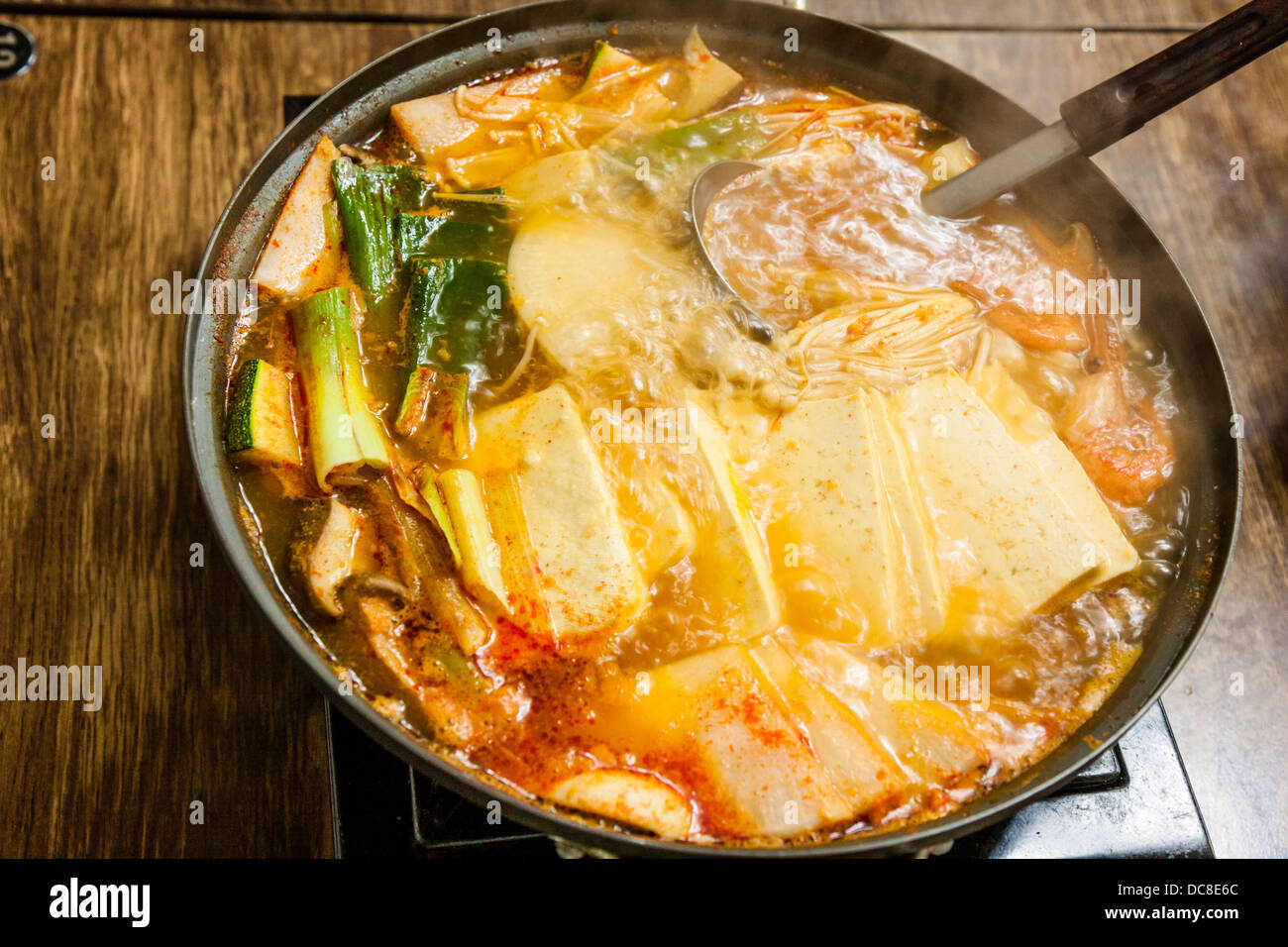 Dubu Jeongol (Tofu & Zuppa di pesce) Foto Stock