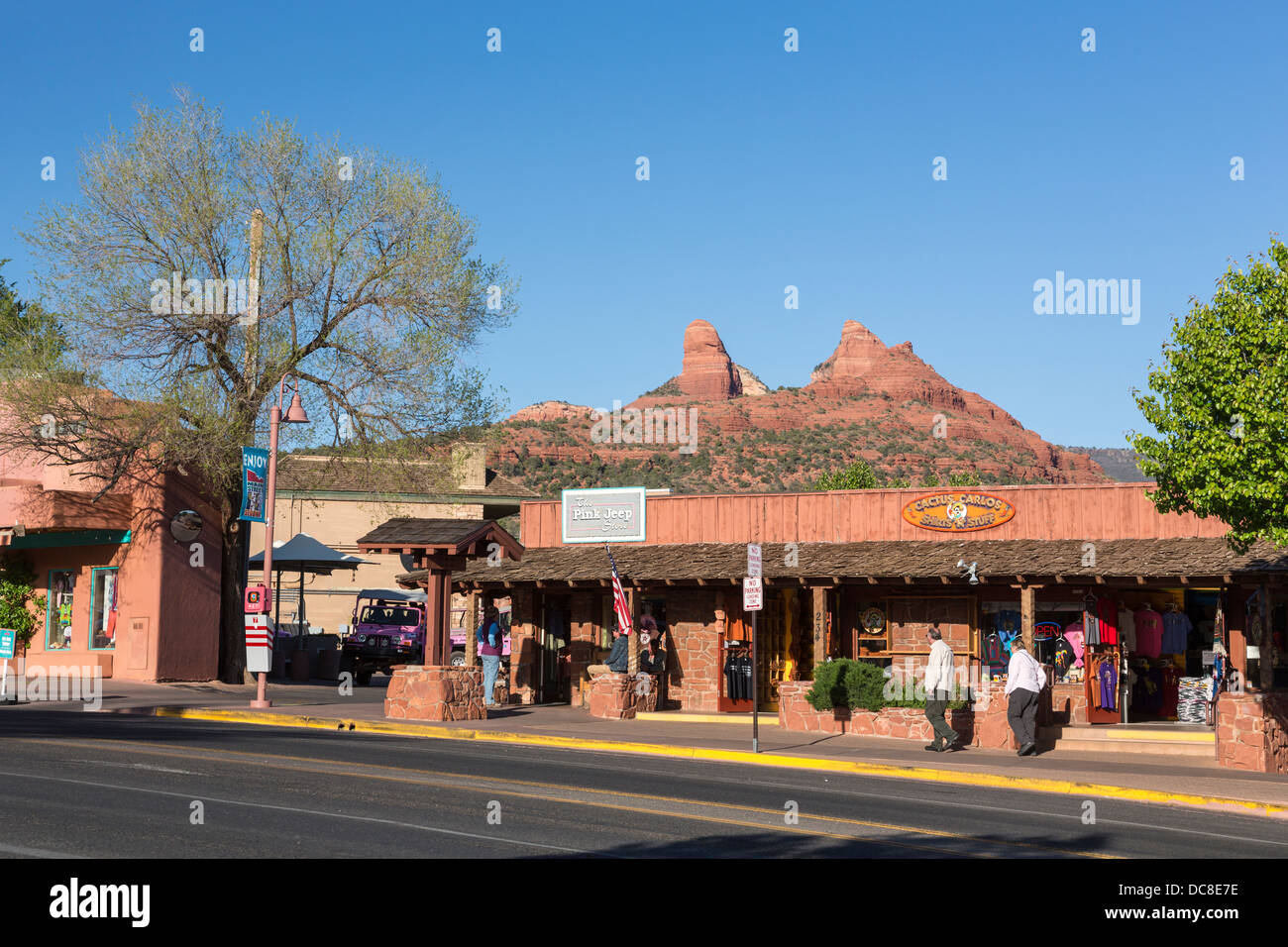 Nel centro di Sedona, in Arizona Foto Stock