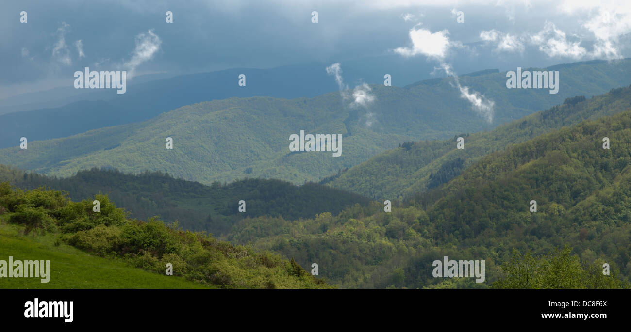 Le montagne del Casentino, Toscana Foto Stock