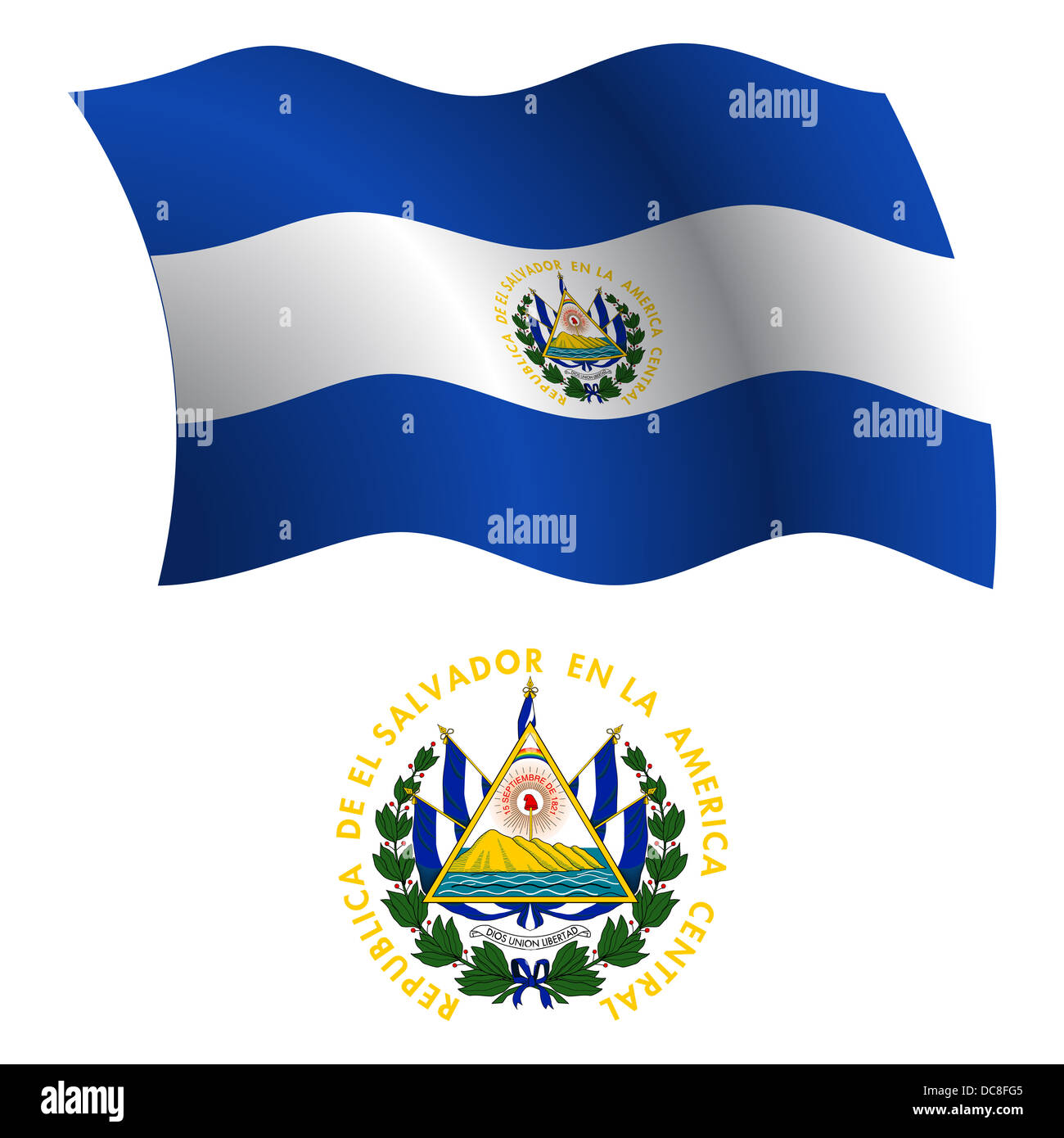 Bandiera Di El Salvador | Stampa Dal Design Unico | Made In EU (90x150 Cm - Foto 2