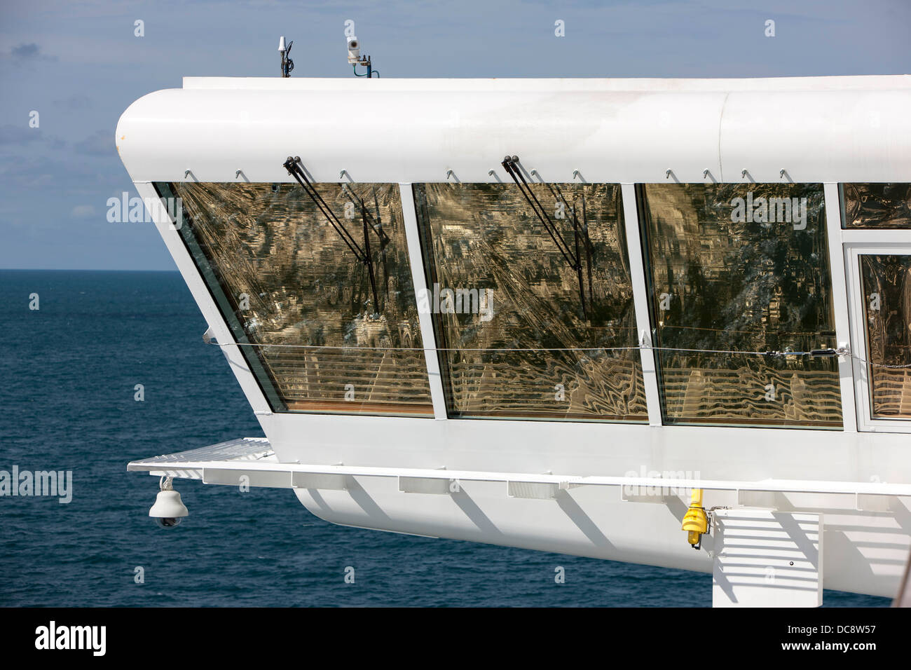 La nave di crociera bridge Foto Stock