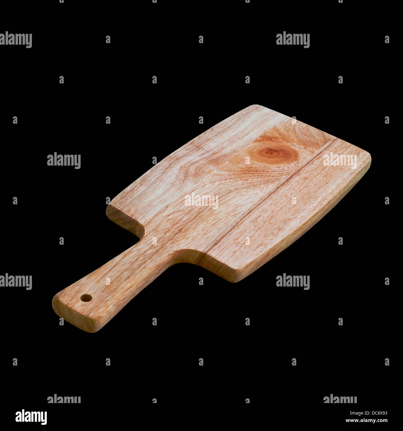 Tagliere di legno con percorso di clipping incluso Foto Stock