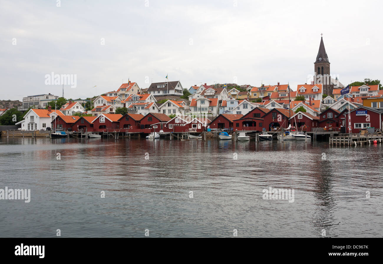 Villaggio di Fjallbacka in Svezia Foto Stock