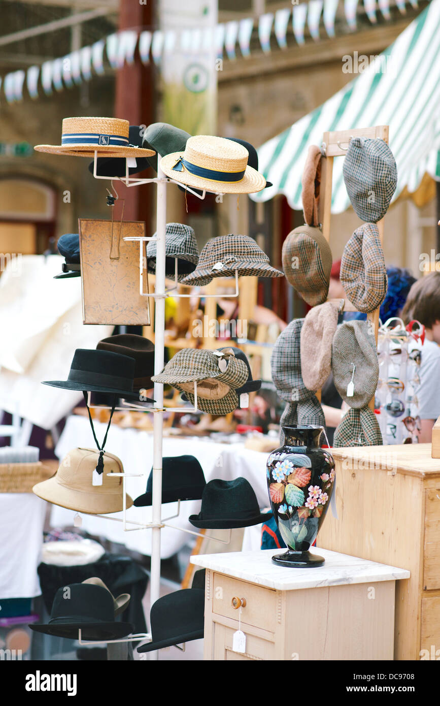 Vintage & mercatino di Antiquariato nella stazione di Green Park Bath Somerset Foto Stock