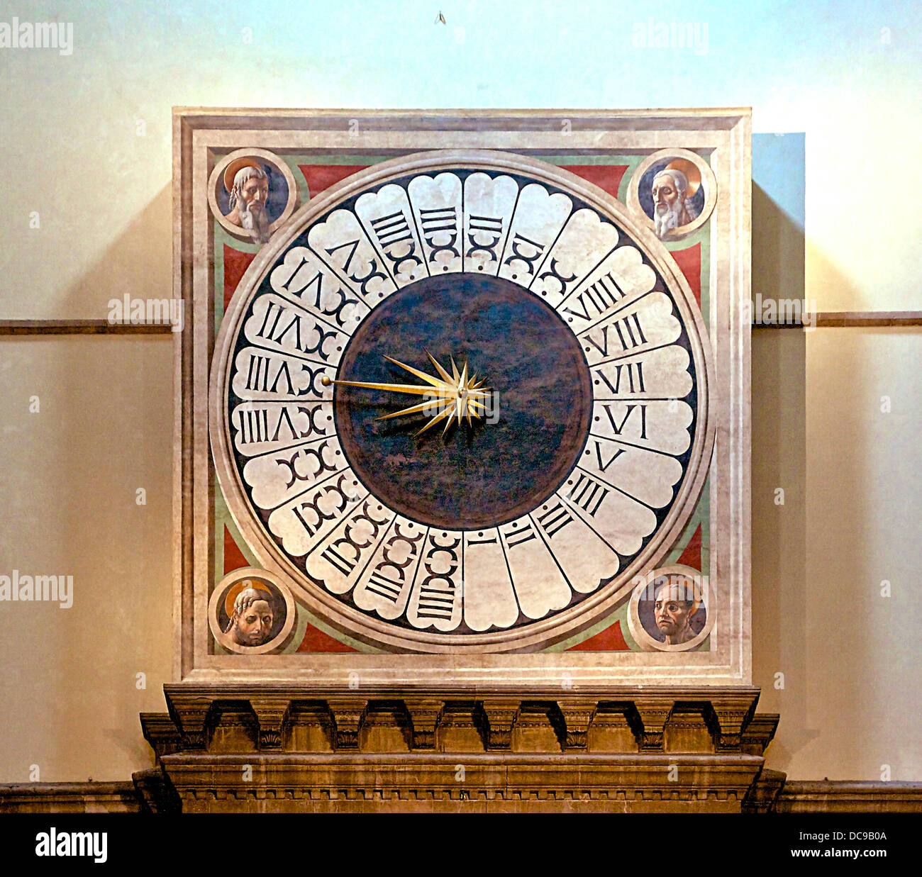 Orologio 24 ore Duomo di Firenze Foto Stock
