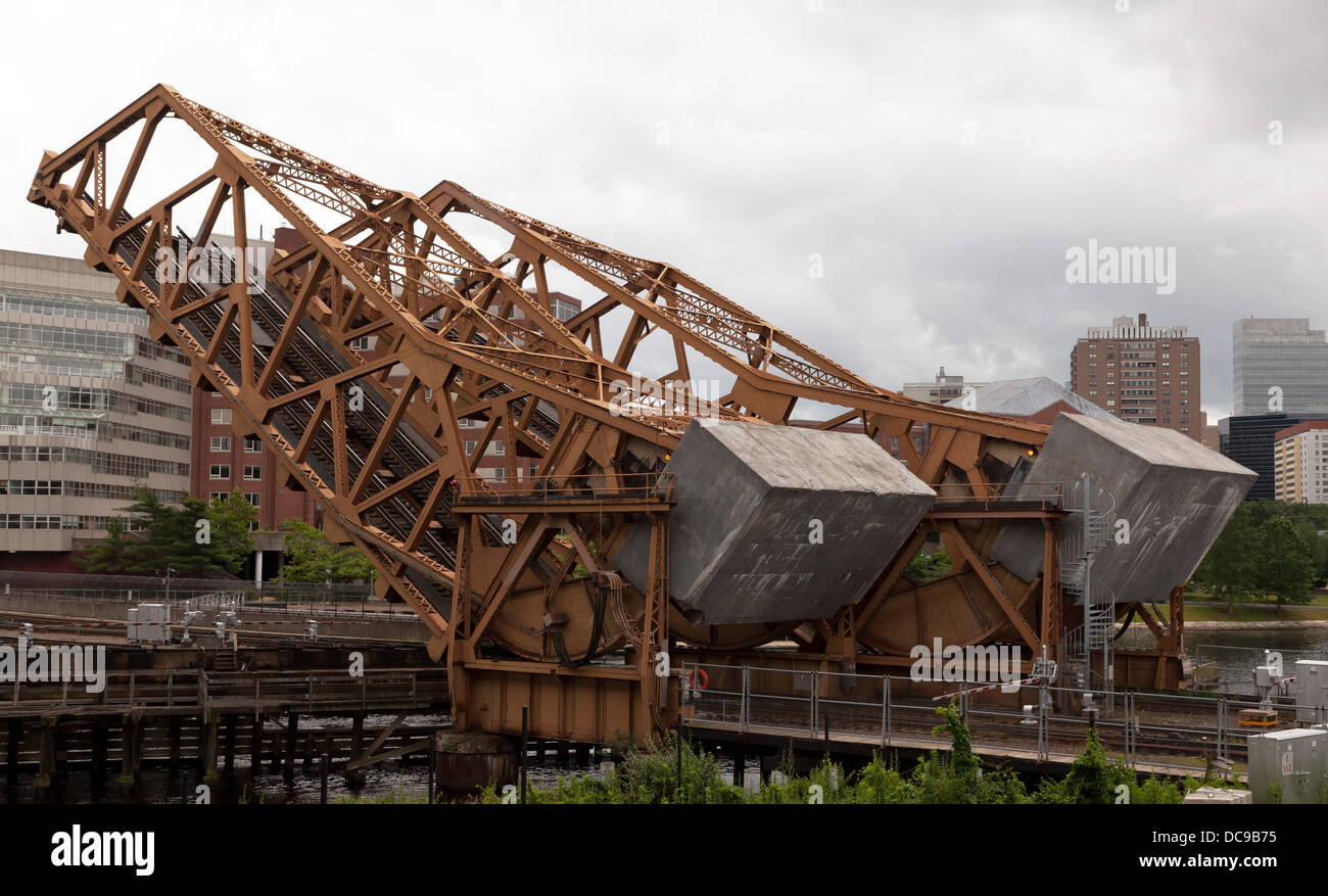 Boston & Maine Railroad, Charles River Bridge, Foto Stock