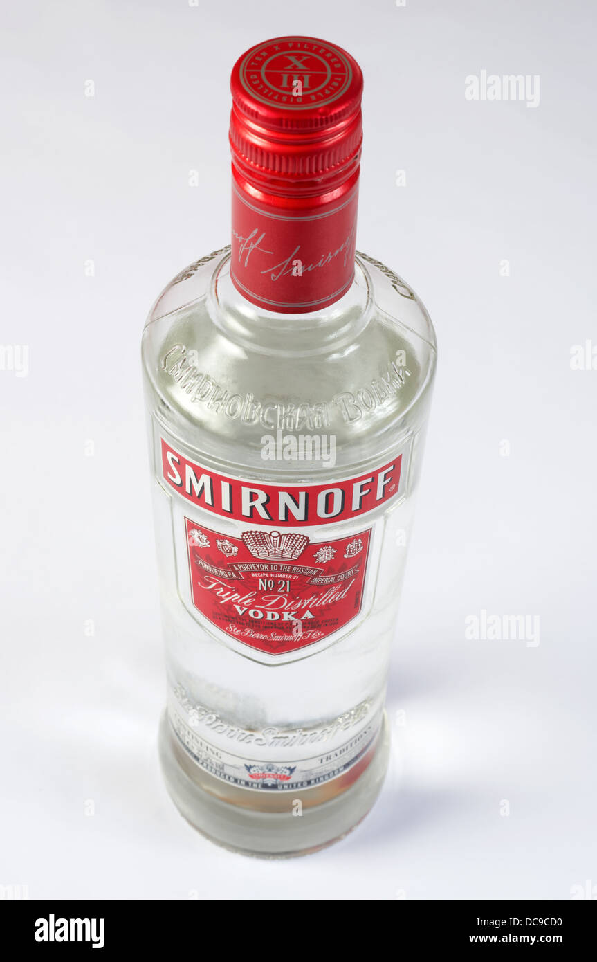 Smirnoff triple vodka distillata Foto Stock