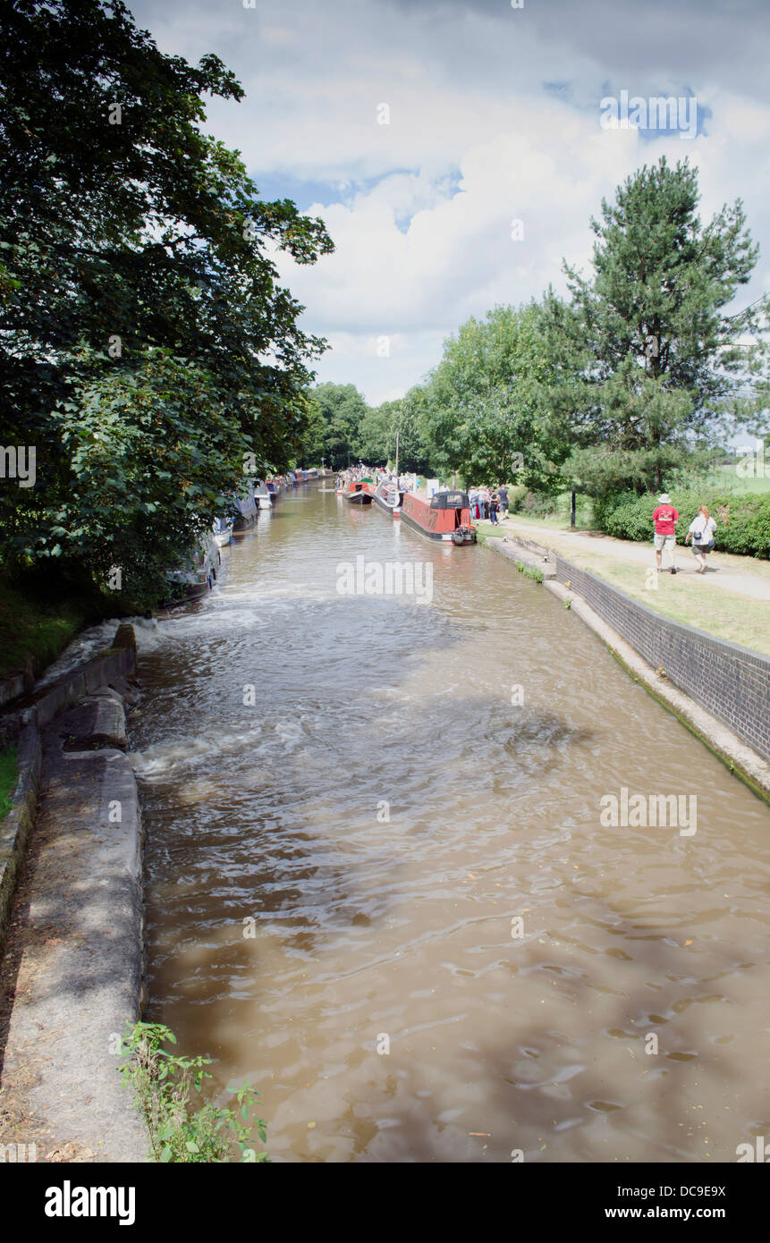 Il Shropshire Union Canal vicino Audlem, Cheshire Foto Stock
