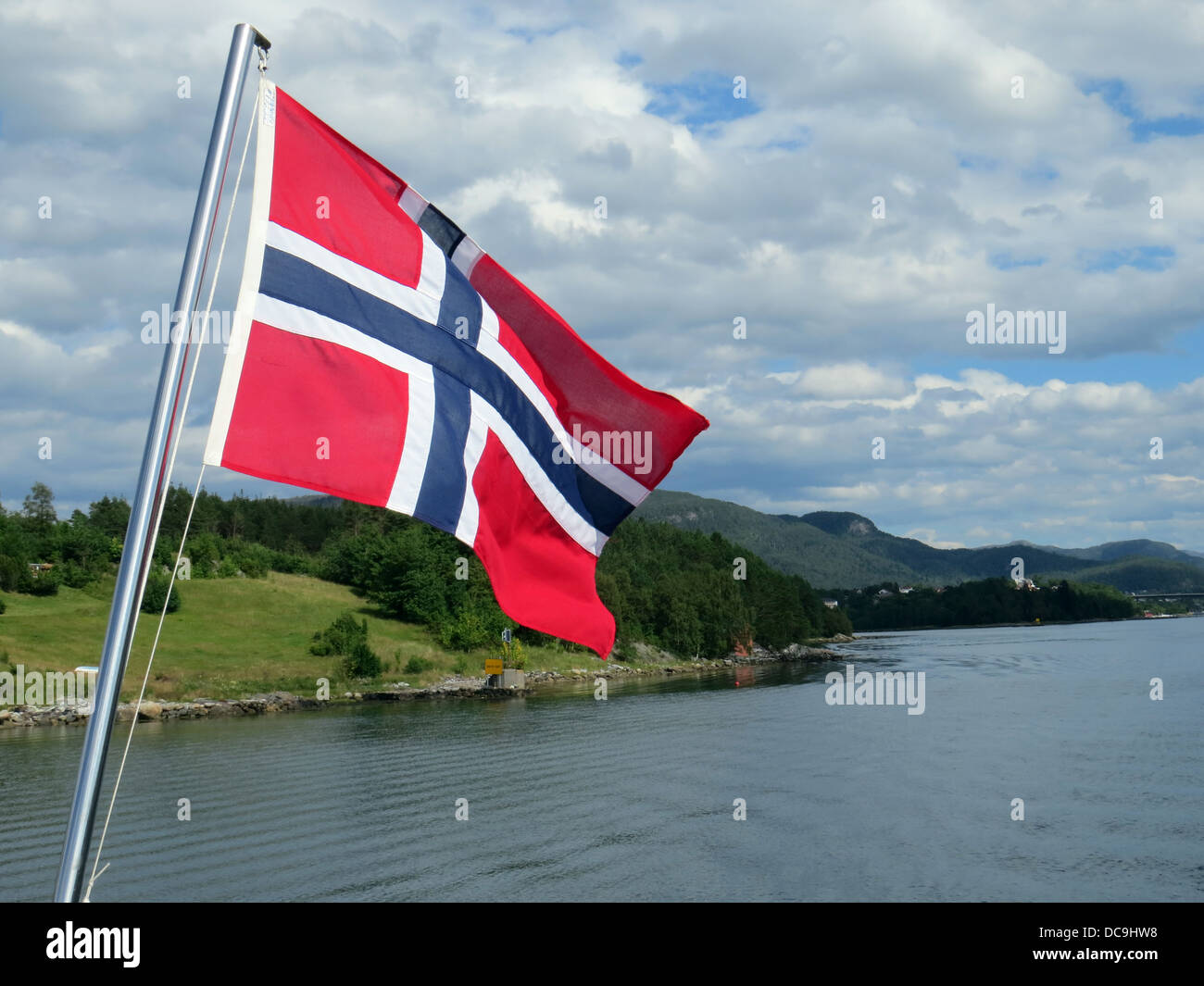 Bandiera norvegese. Foto Tony Gale Foto Stock