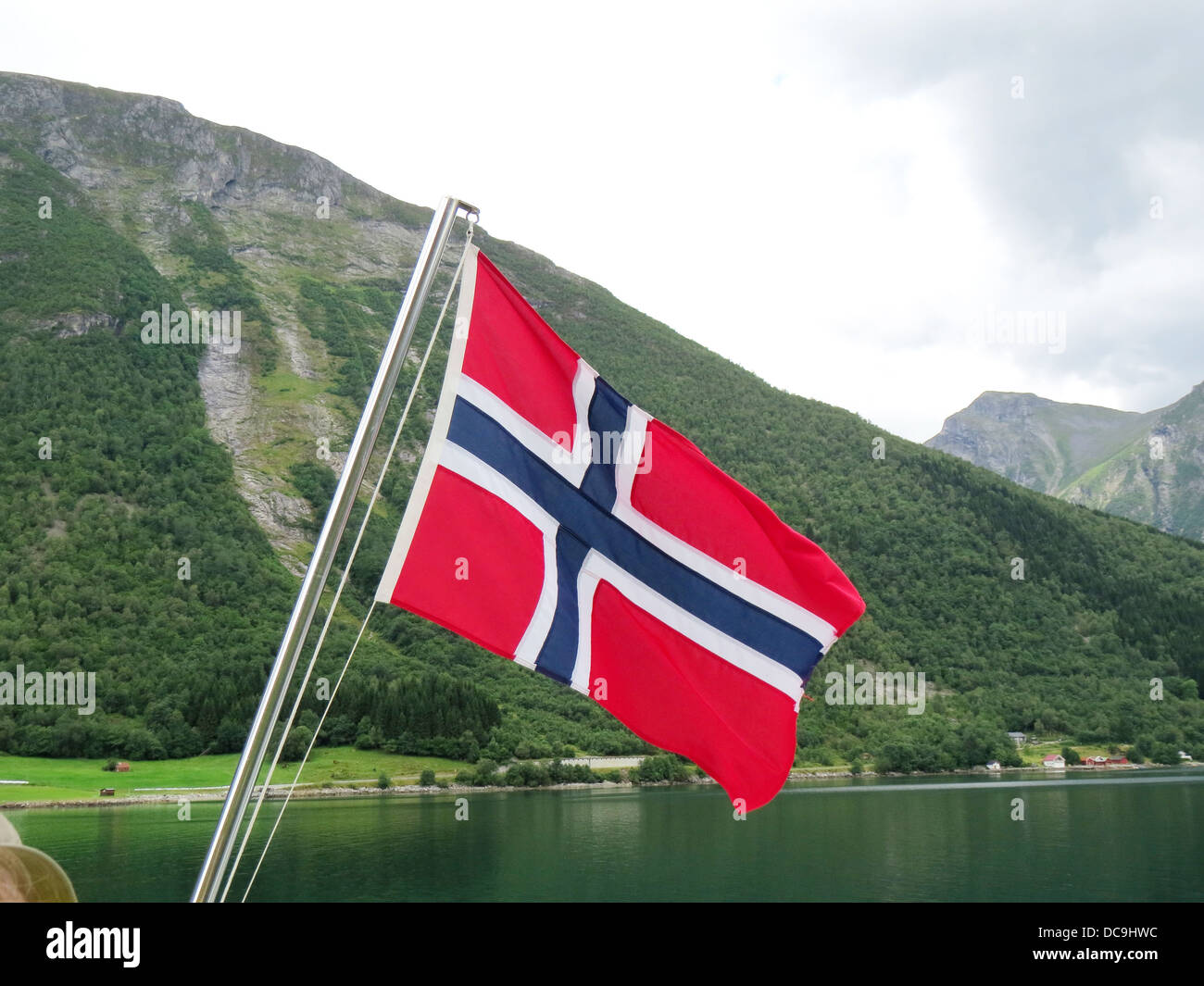 Bandiera norvegese. Foto Tony Gale Foto Stock