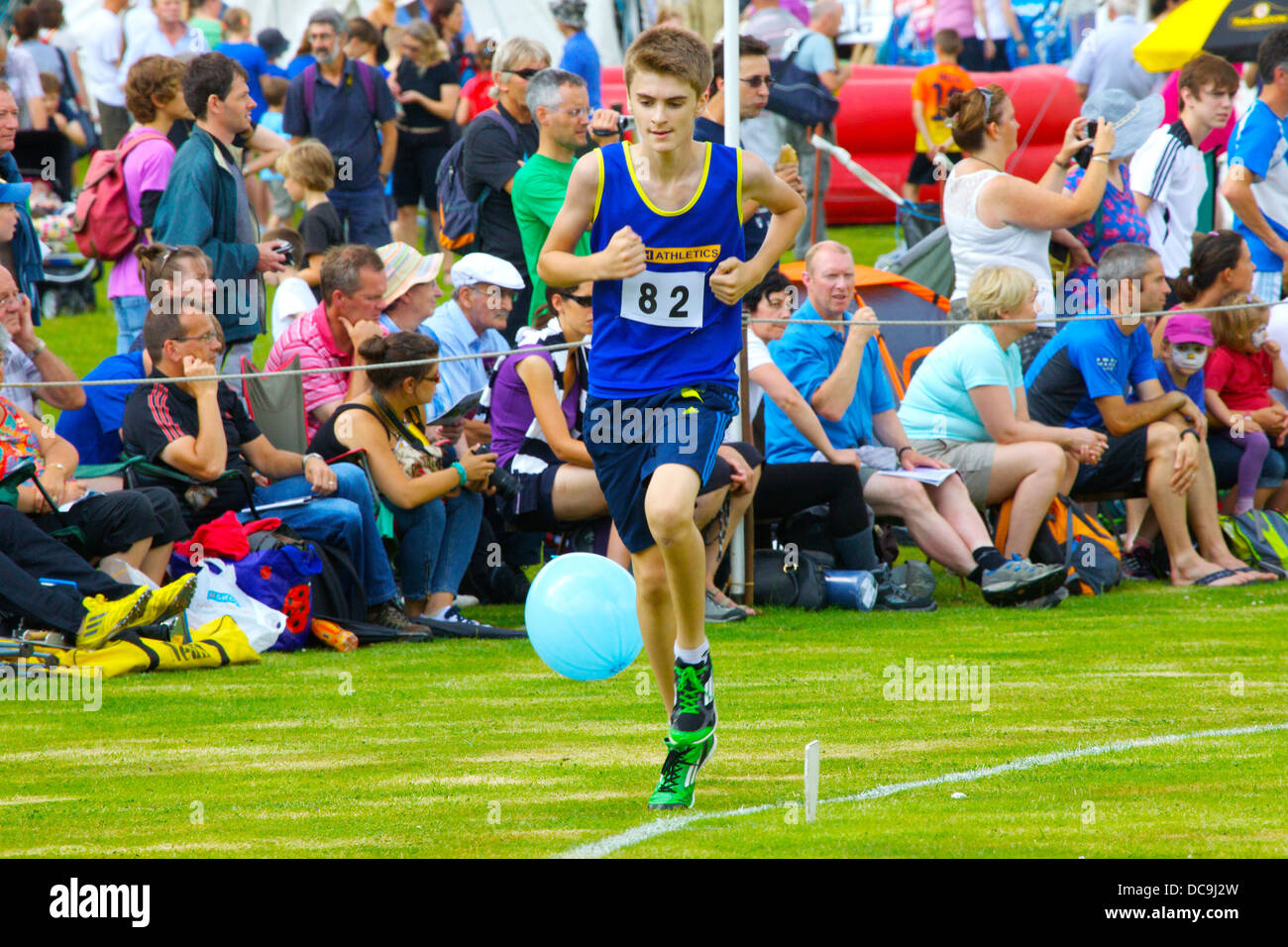 Runner concorrenti a Ambleside Sport nel distretto del lago, Cumbria, England, Regno Unito Foto Stock