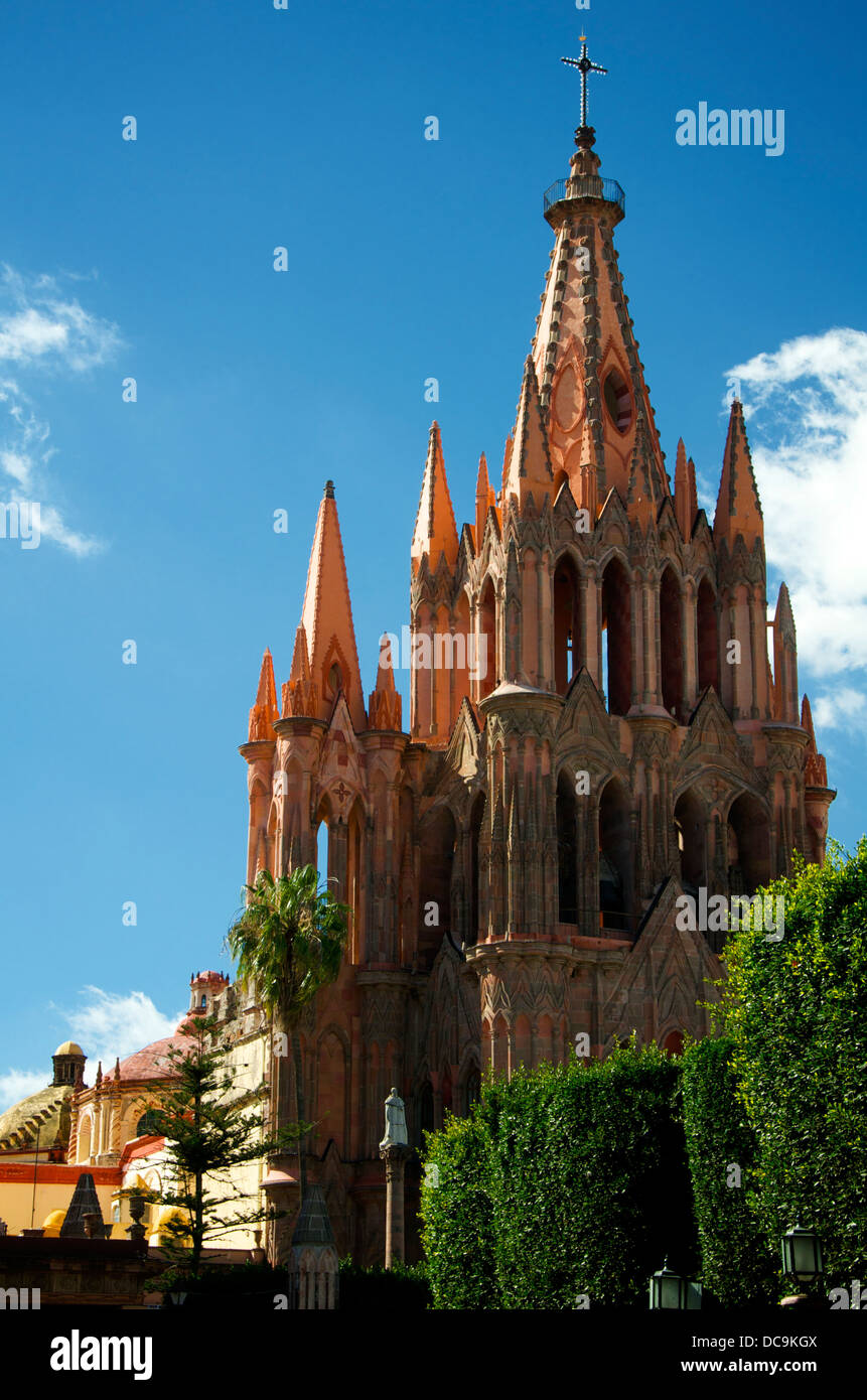 San Miguel De Allende St Michael cattedrale Foto Stock