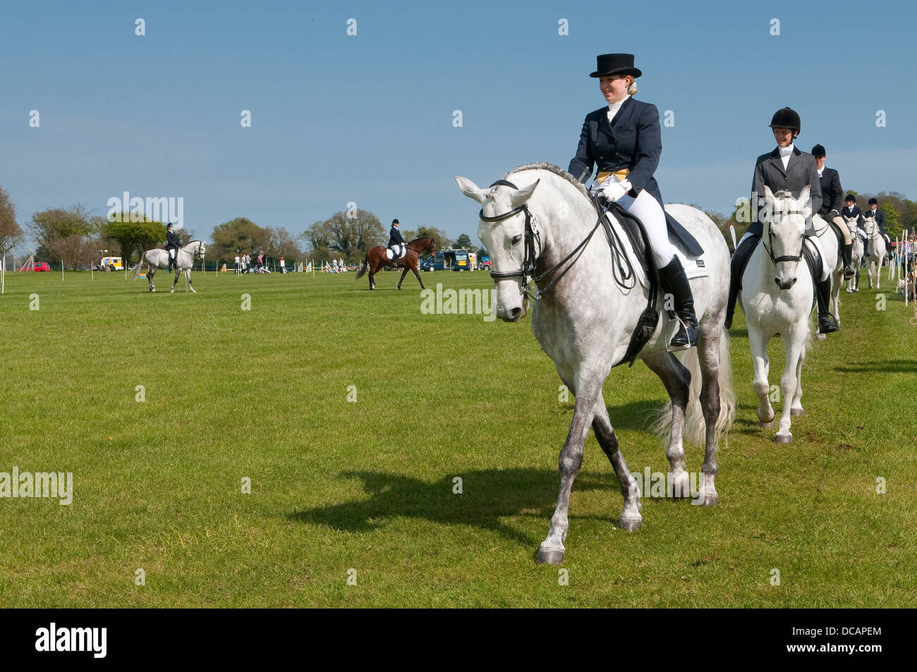 Piloti del Cavallino a Suffolk Horse Show in Ipswich. Foto Stock