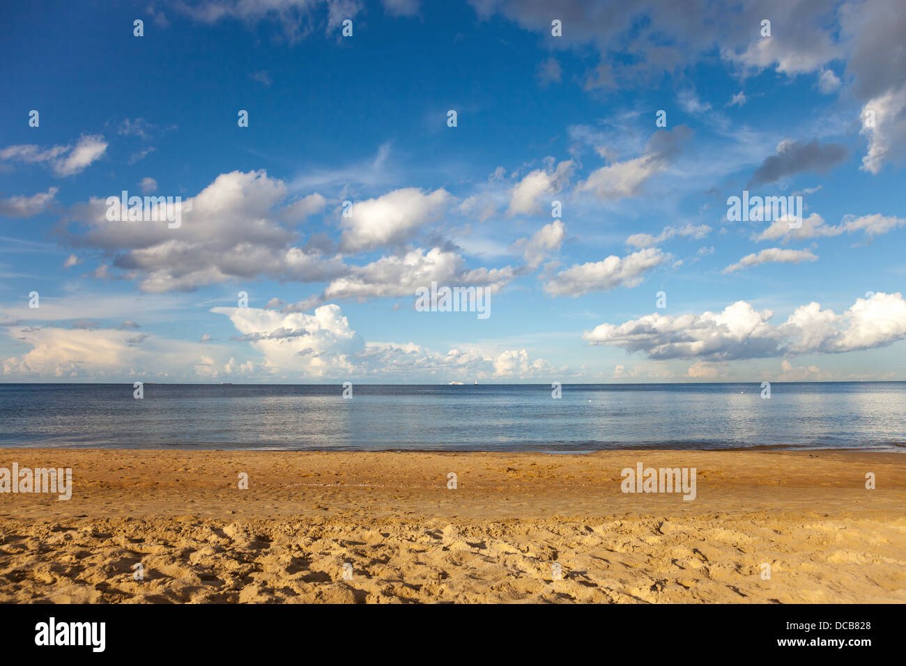 Spiaggia in Jelitkowo sulla costa baltica vicino a Sopot, Polonia. Foto Stock
