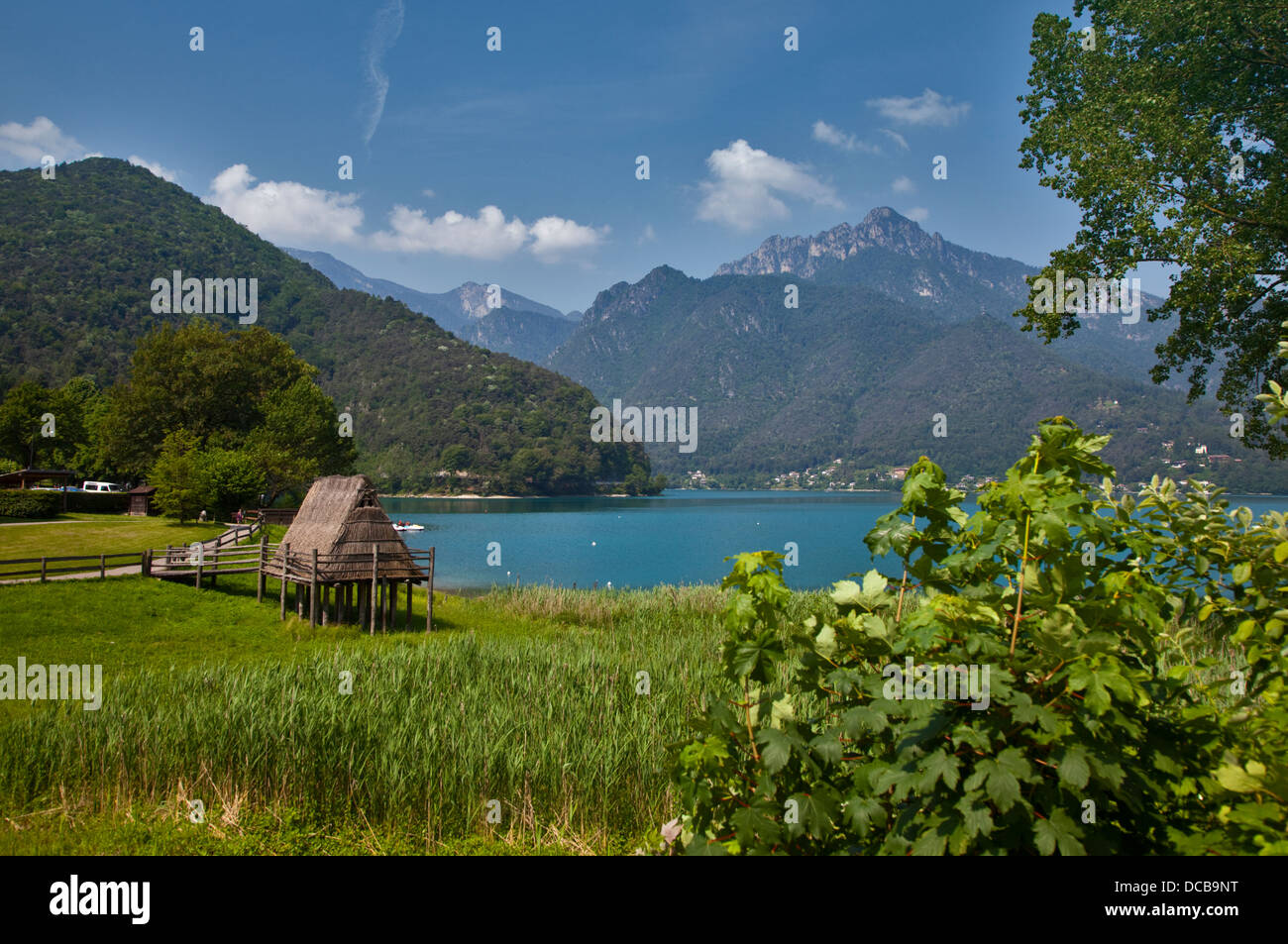 Il lago di Ledro, Italia Foto Stock