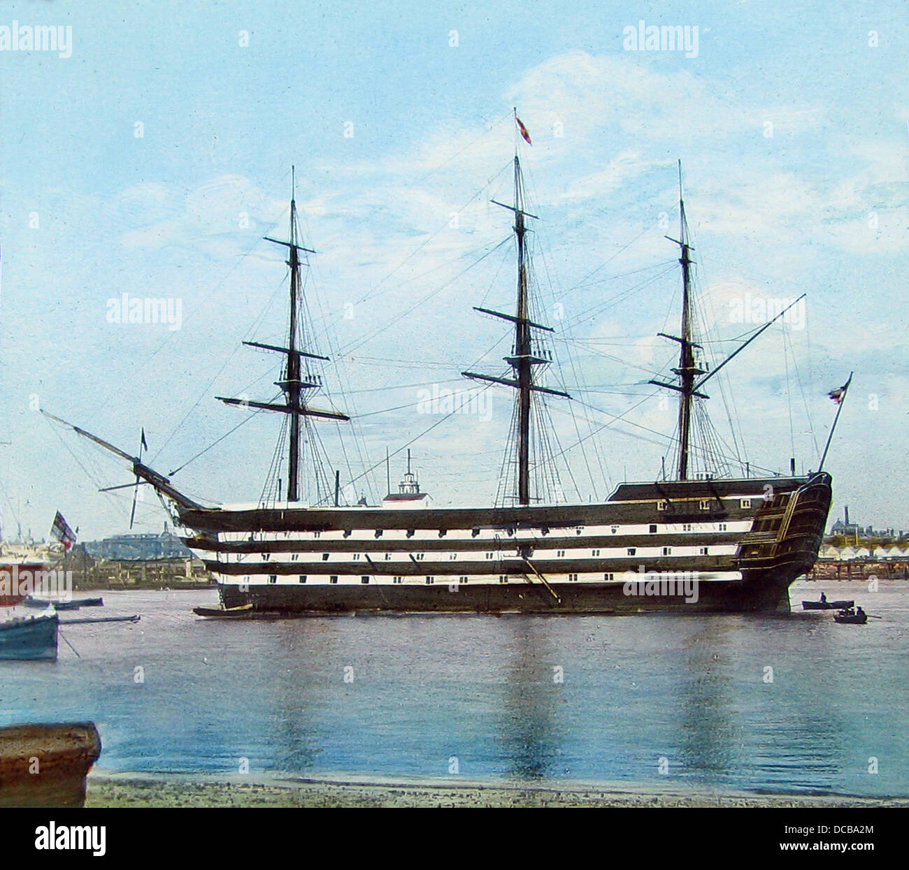 HMS Victory periodo Vittoriano Foto Stock