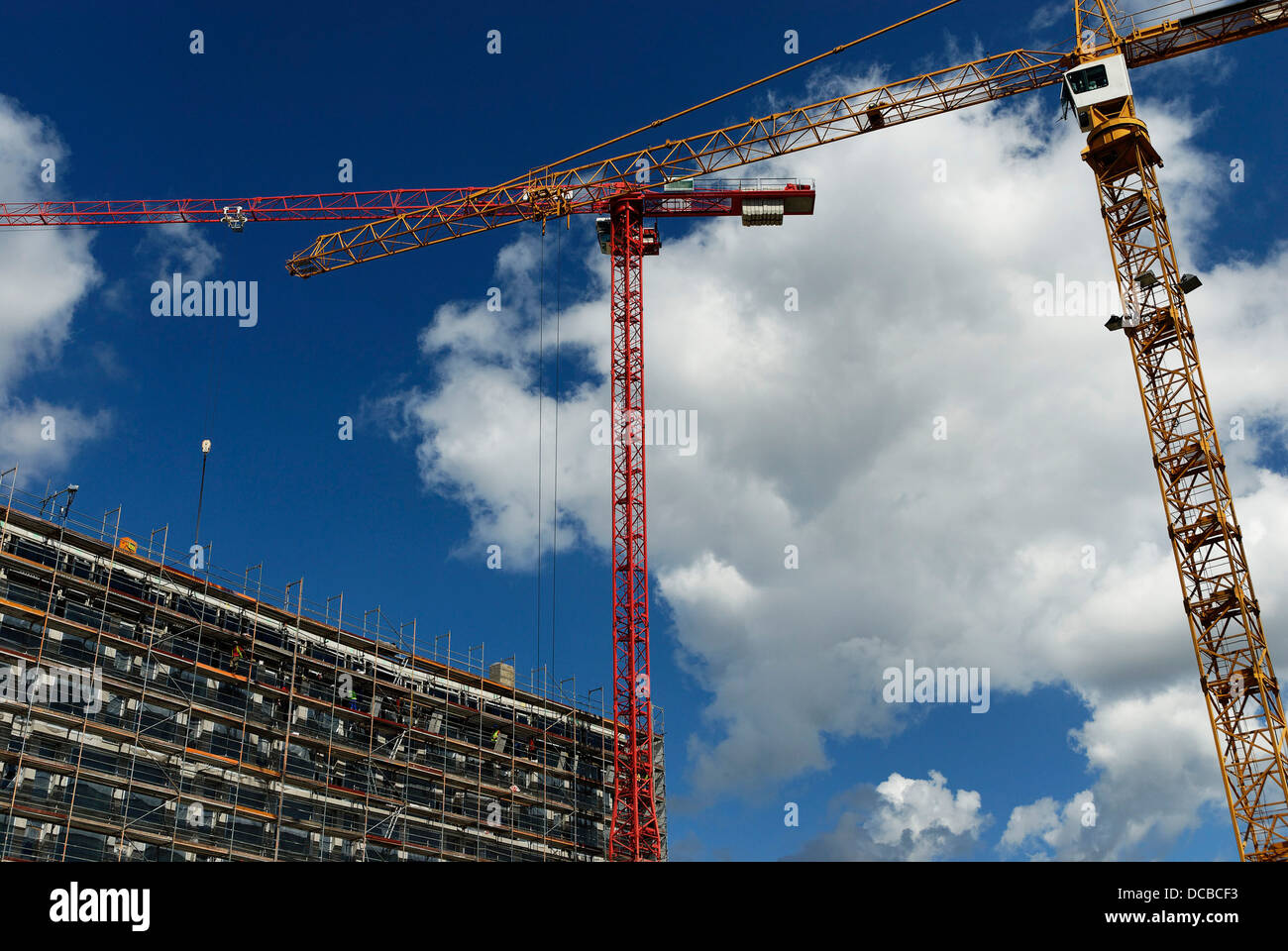 Un sito in costruzione a Berlino, Germania Foto Stock