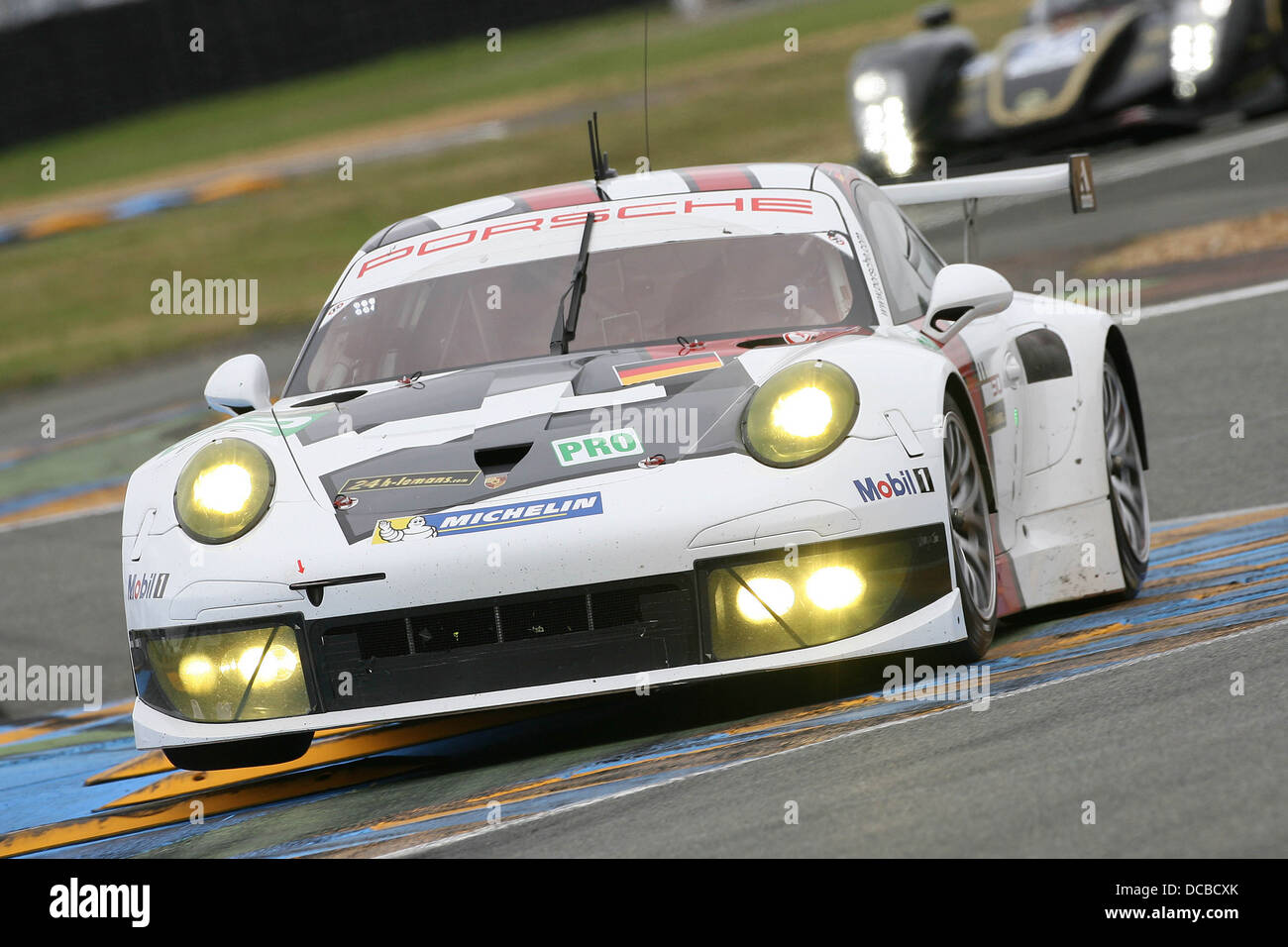 Porsche 911 RSR, 24 Ore di Le Mans, Francia, 2013 Foto Stock