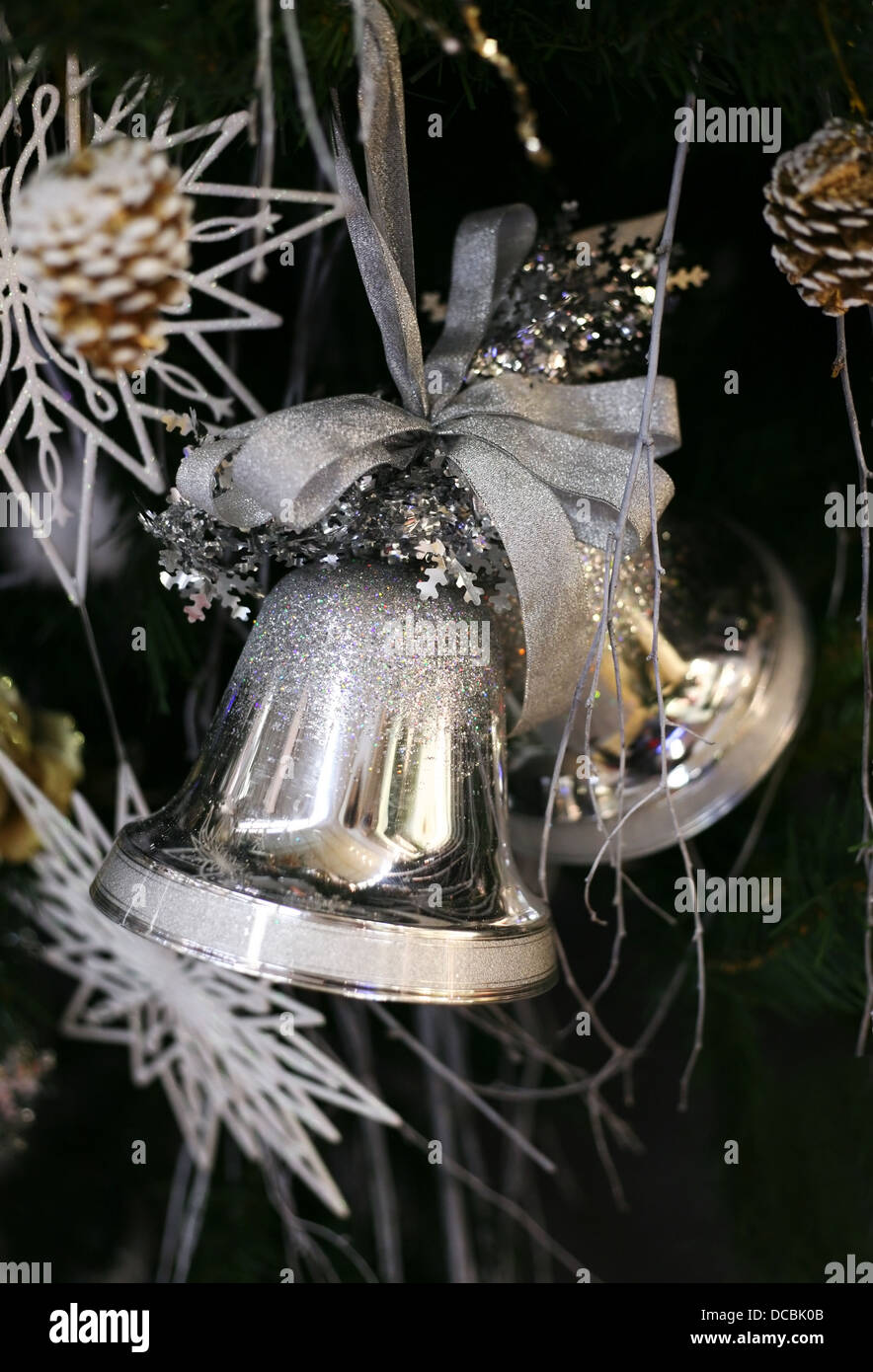 Natale handbells Foto Stock