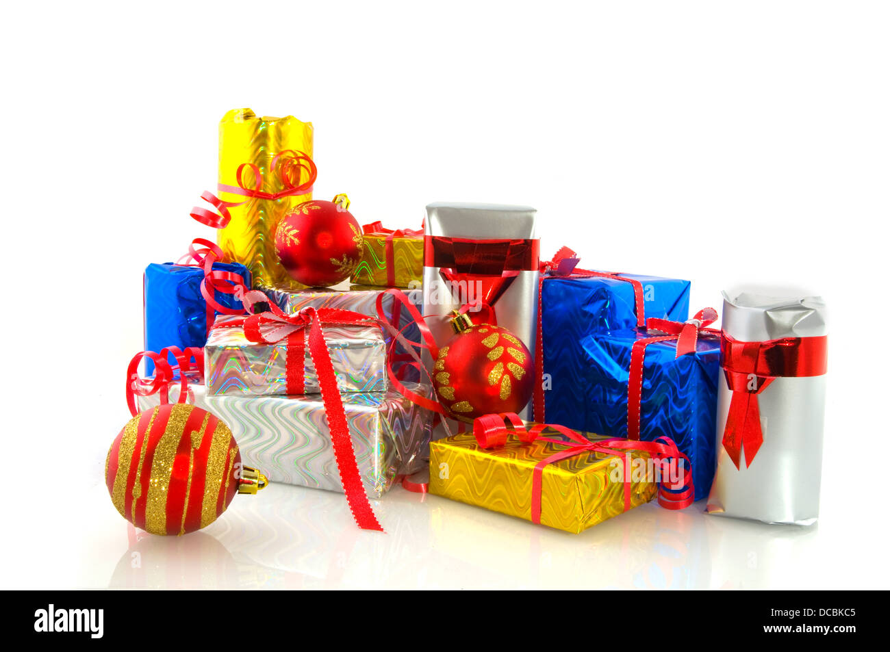 Molti regali di natale Foto Stock