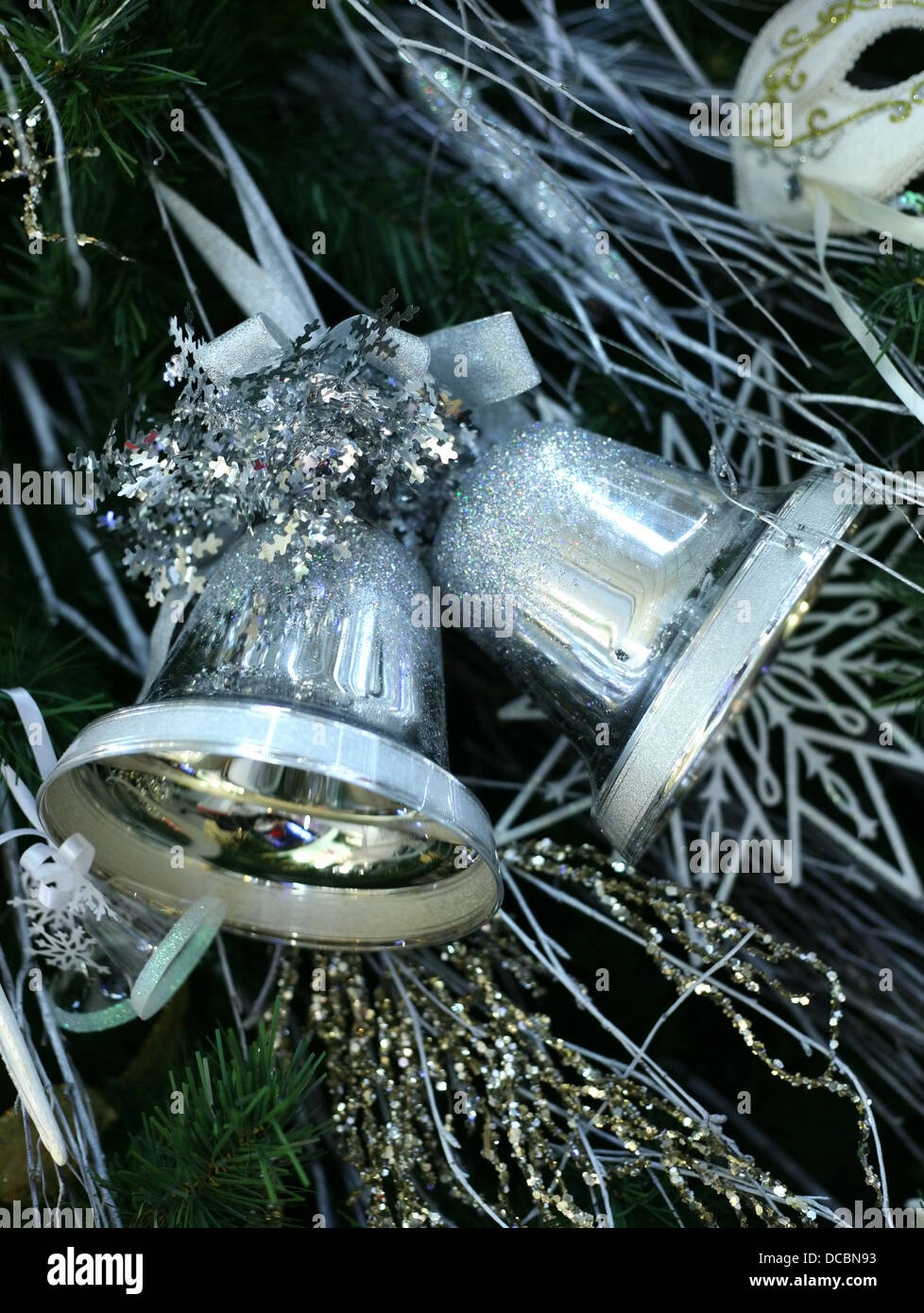 Natale handbells Foto Stock