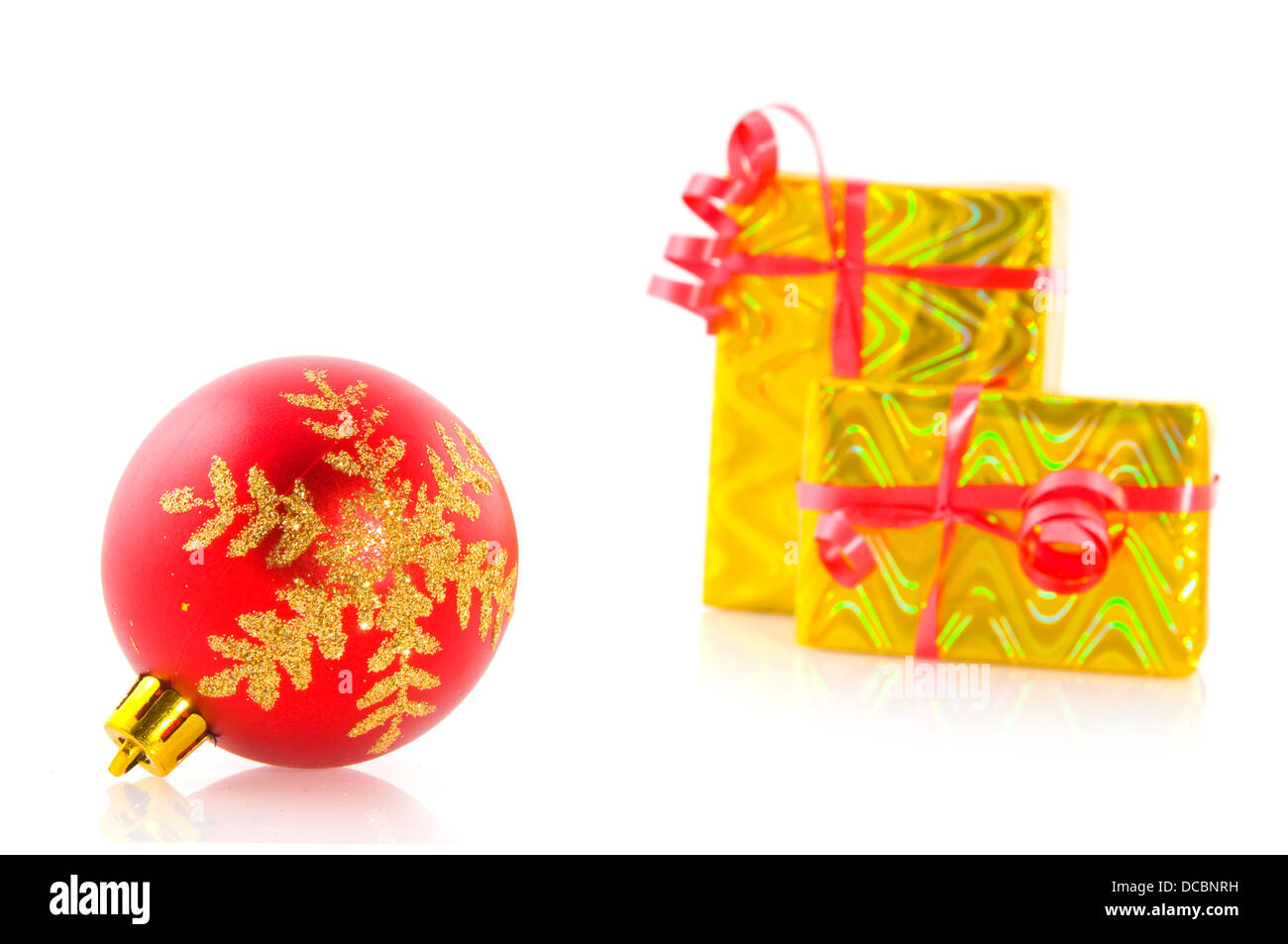 sfere di Natale Foto Stock