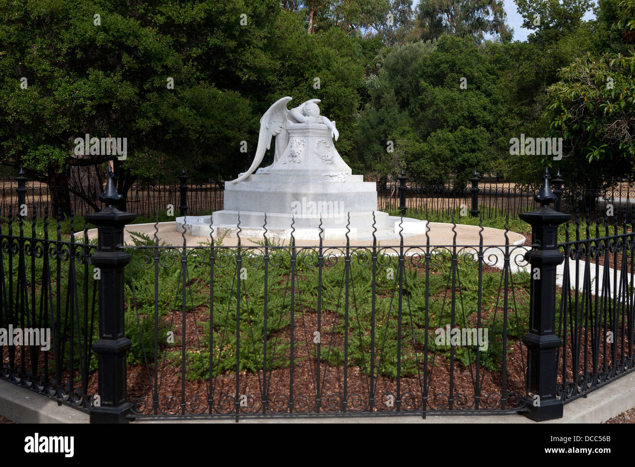 Angelo del dolore statua, Stanford, in California, Stati Uniti d'America Foto Stock