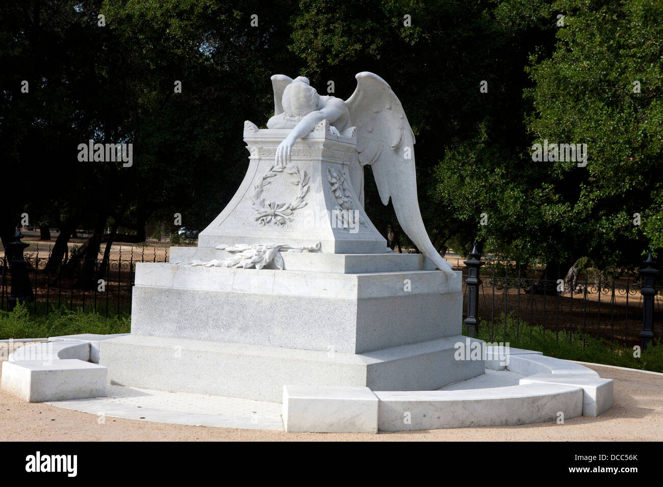 Angelo del dolore statua, Stanford, in California, Stati Uniti d'America Foto Stock