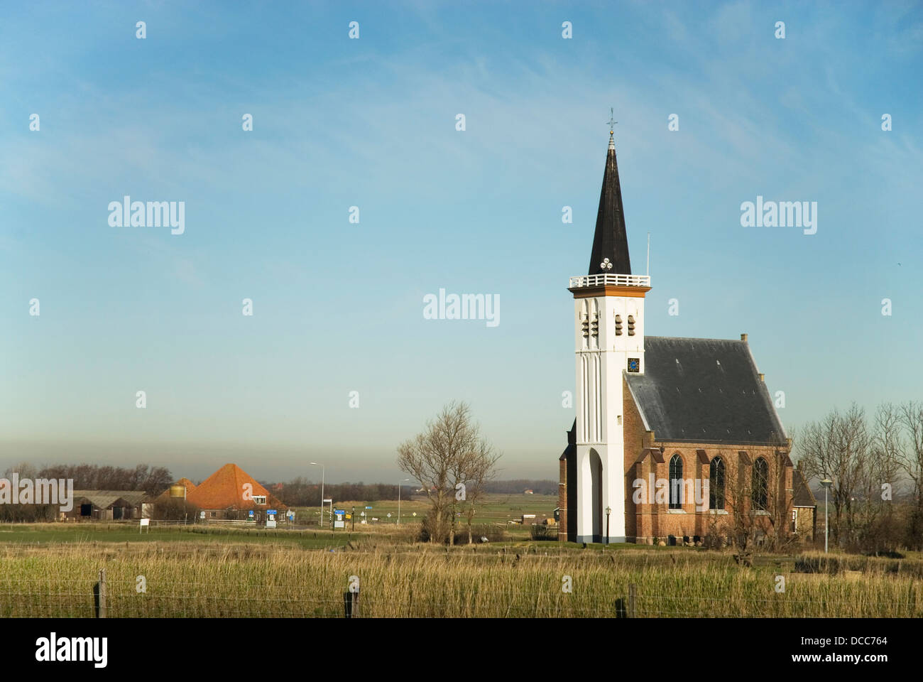 Chiesa bianca Foto Stock