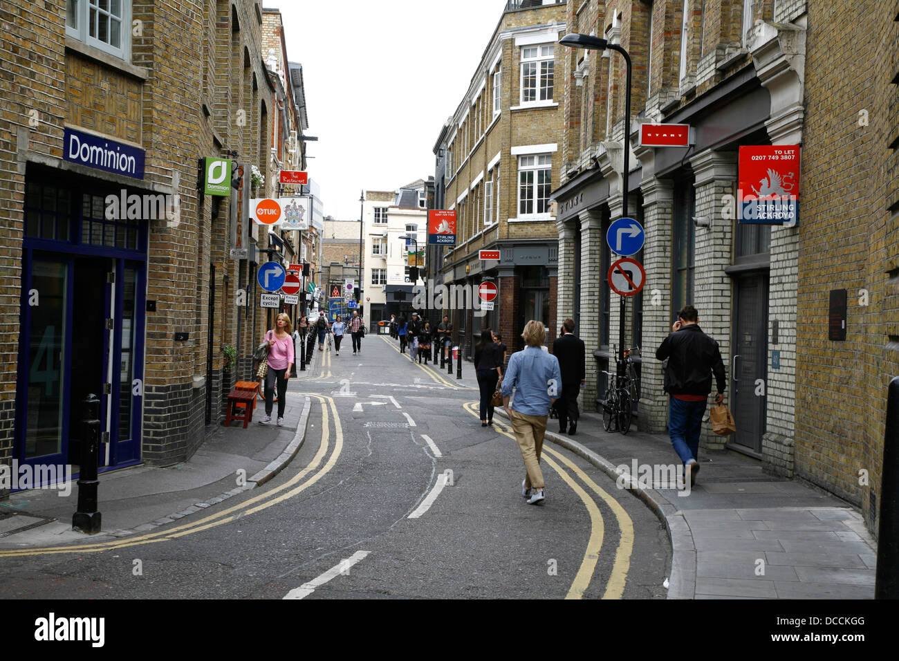 Rivington Street, Shoreditch, London, Regno Unito Foto Stock