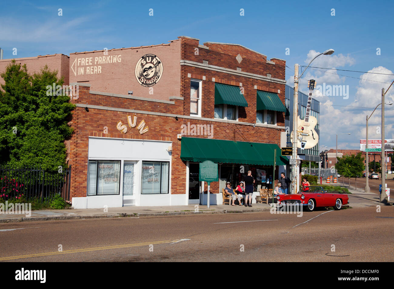 Sun Studios di Memphis, Tennessee. Elvis Presley ha registrato il suo primo colpo Thats alright Mama nel 1954 Foto Stock