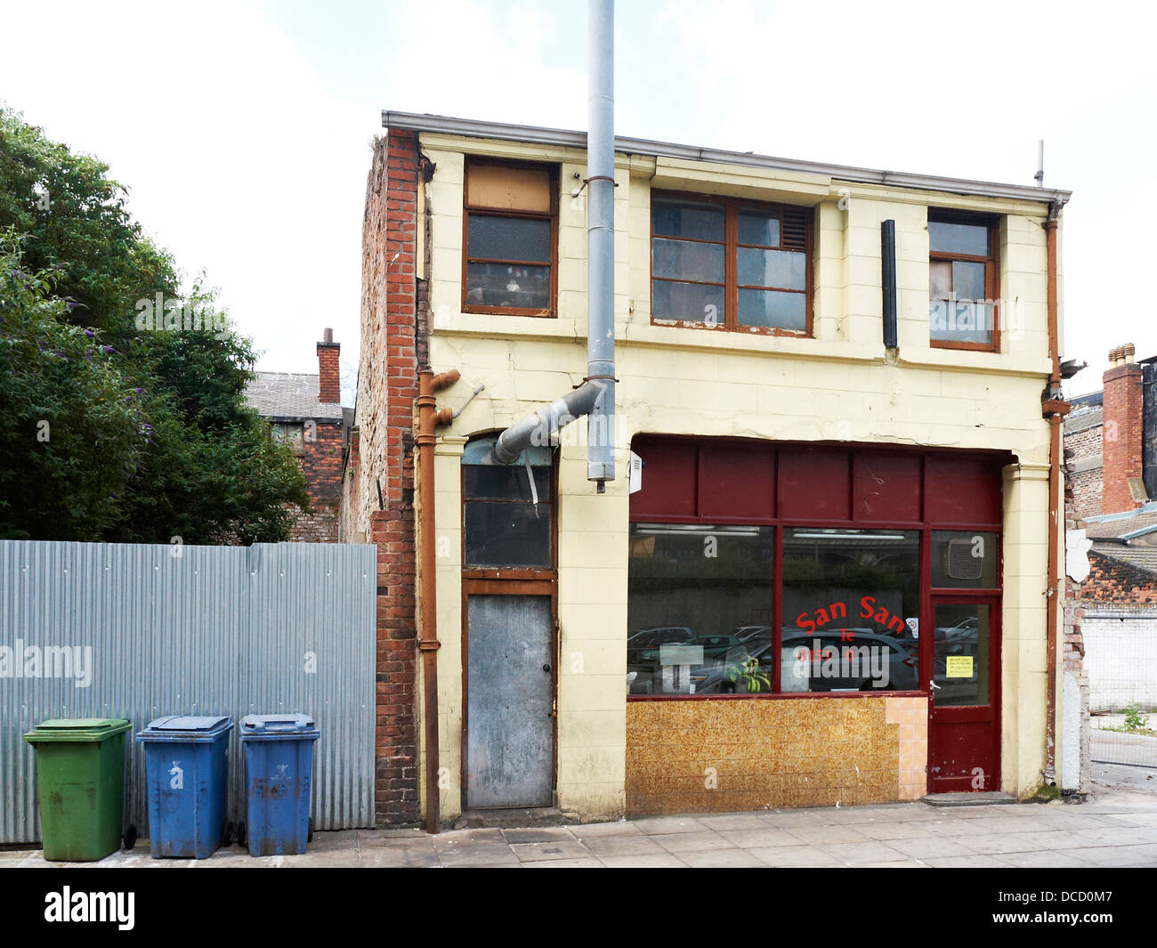 San San takeaway cinese in Bolton Street Liverpool Regno Unito Foto Stock