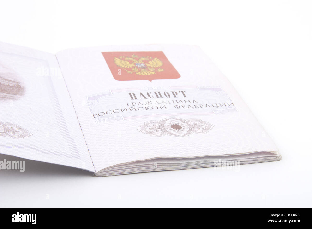 Passaporto russo Foto Stock