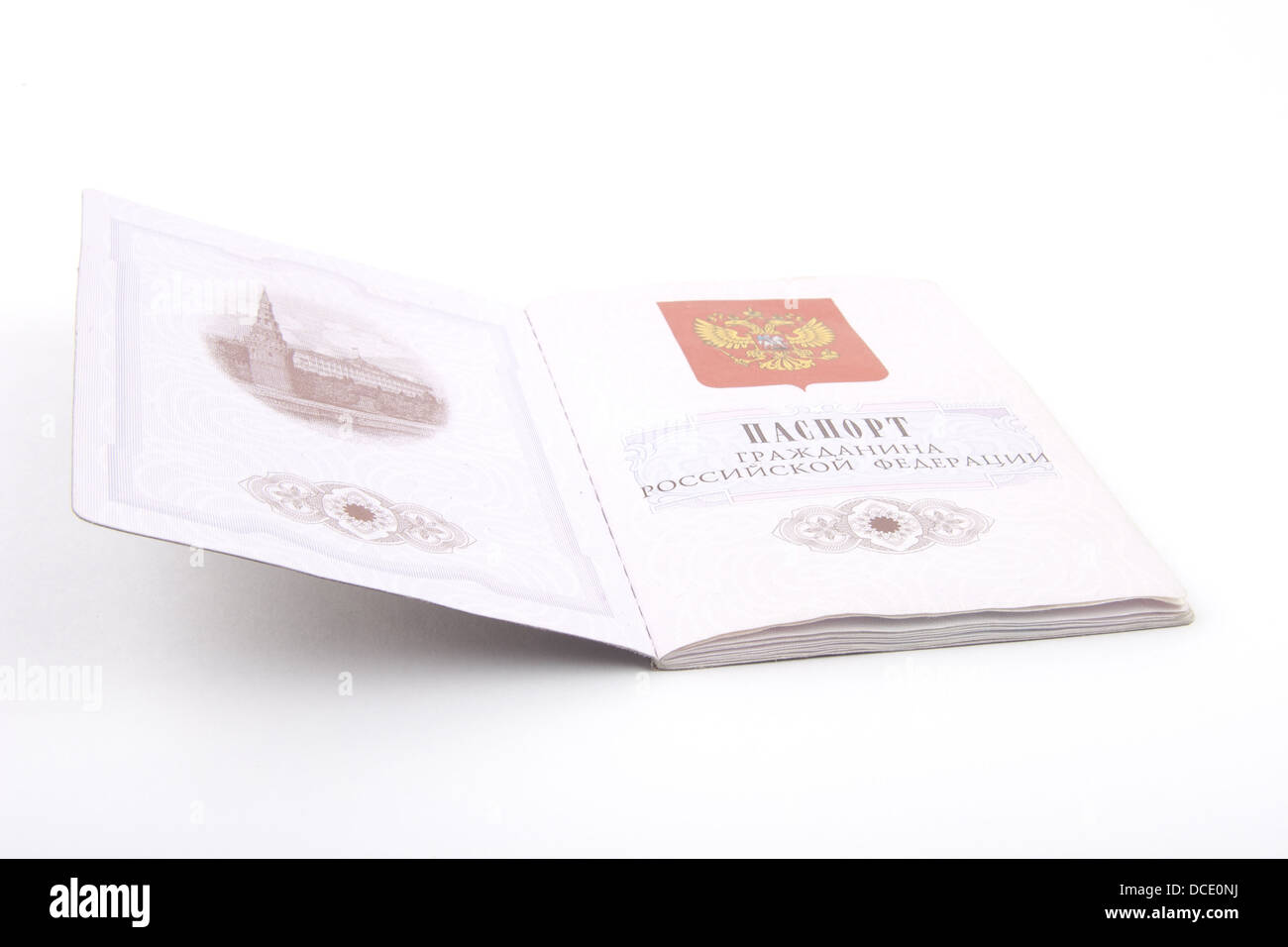 Passaporto russo Foto Stock