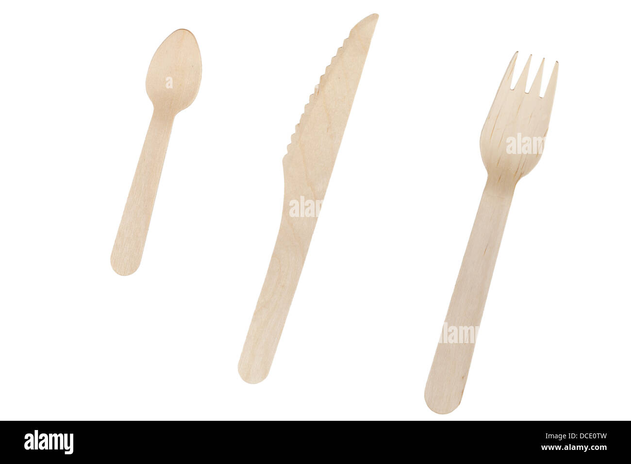 Riciclato set di posate Foto Stock