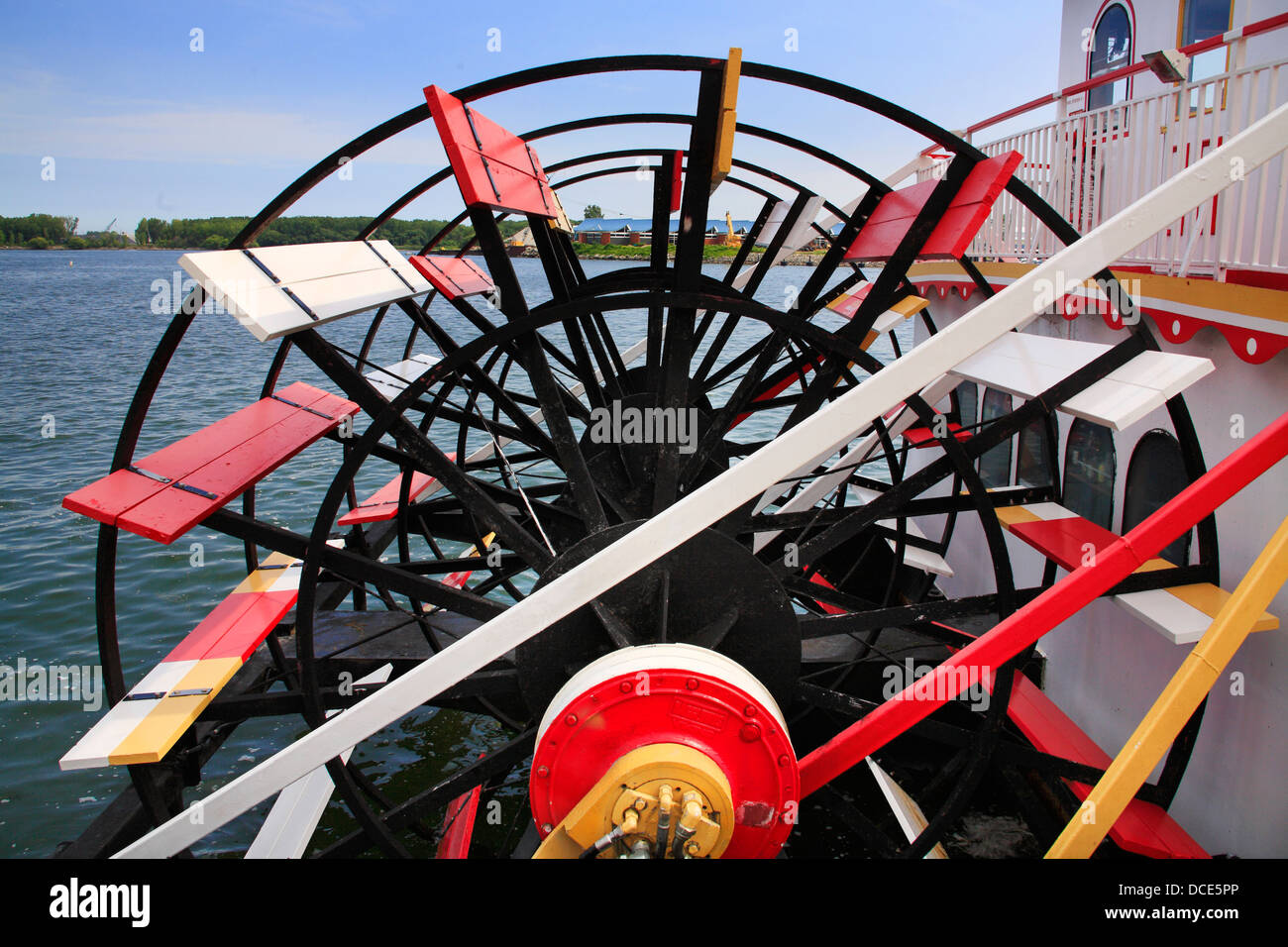 Una nave la ruota a palette al pubblico nel Dock Erie in Pennsylvania, STATI UNITI D'AMERICA Foto Stock