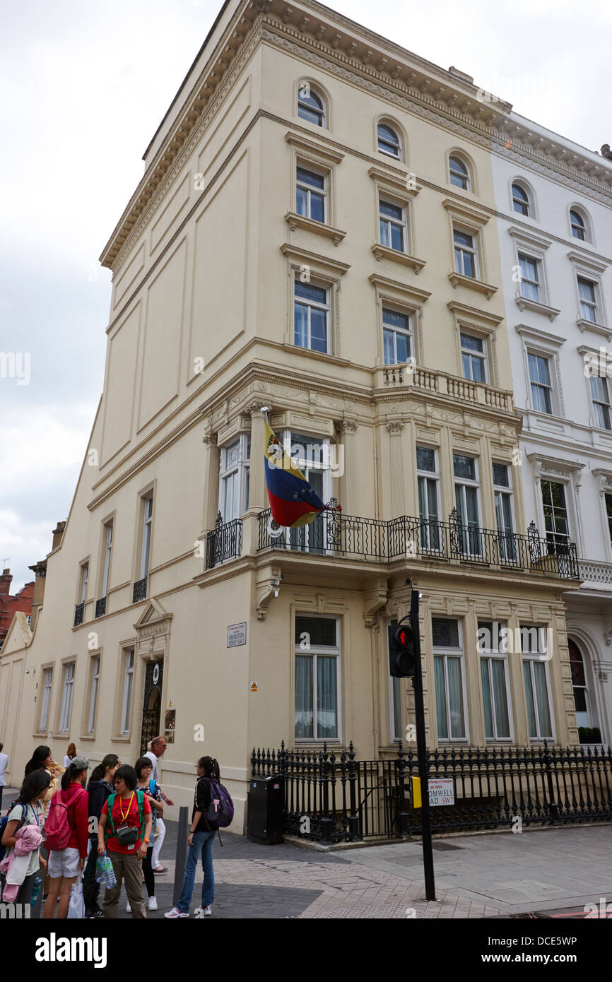 Ambasciata della repubblica bolivariana del Venezuela Londra Inghilterra REGNO UNITO Foto Stock