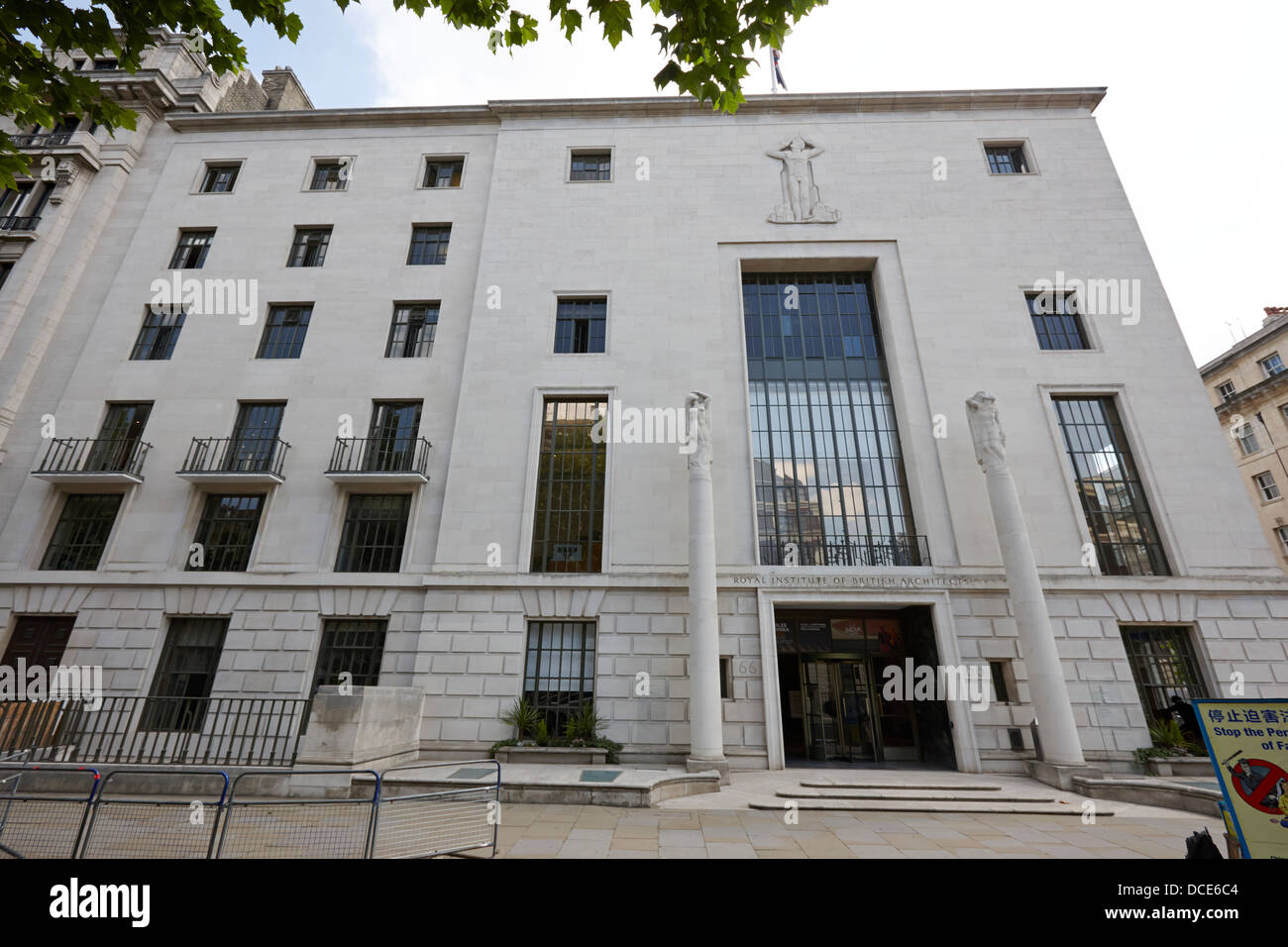 Istituto Reale degli Architetti Britannici riba Portland Place Londra Inghilterra REGNO UNITO Foto Stock